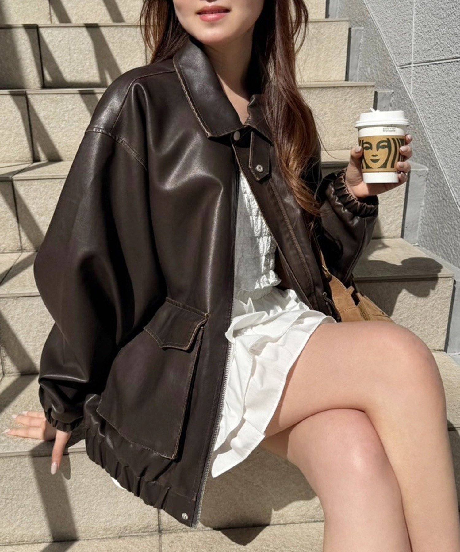 one after another NICE CLAUP｜フェイクレザージャケット | Rakuten