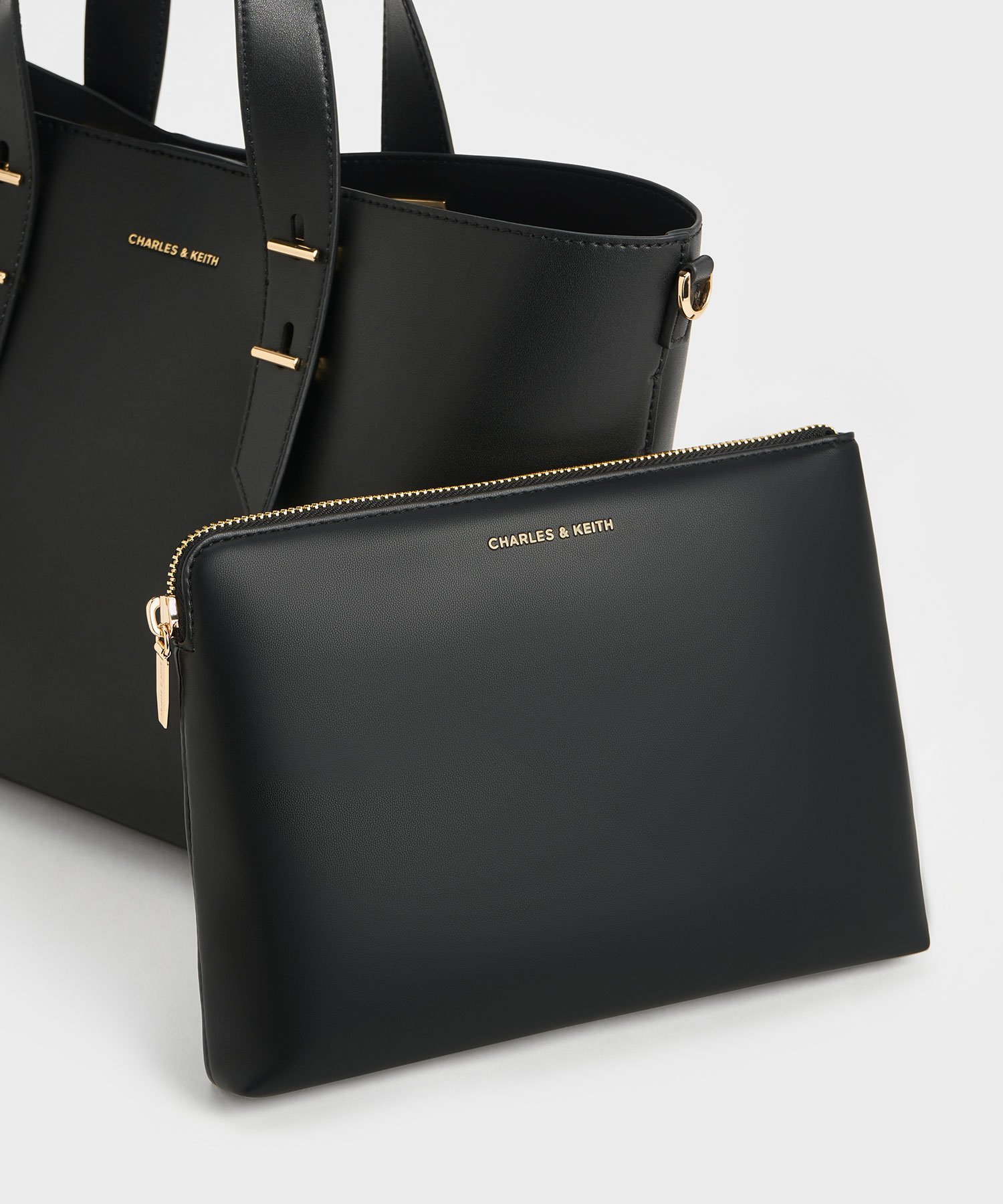 CHARLES & KEITH｜Shania シャナイア ダブルハンドルスラウチーバッグ