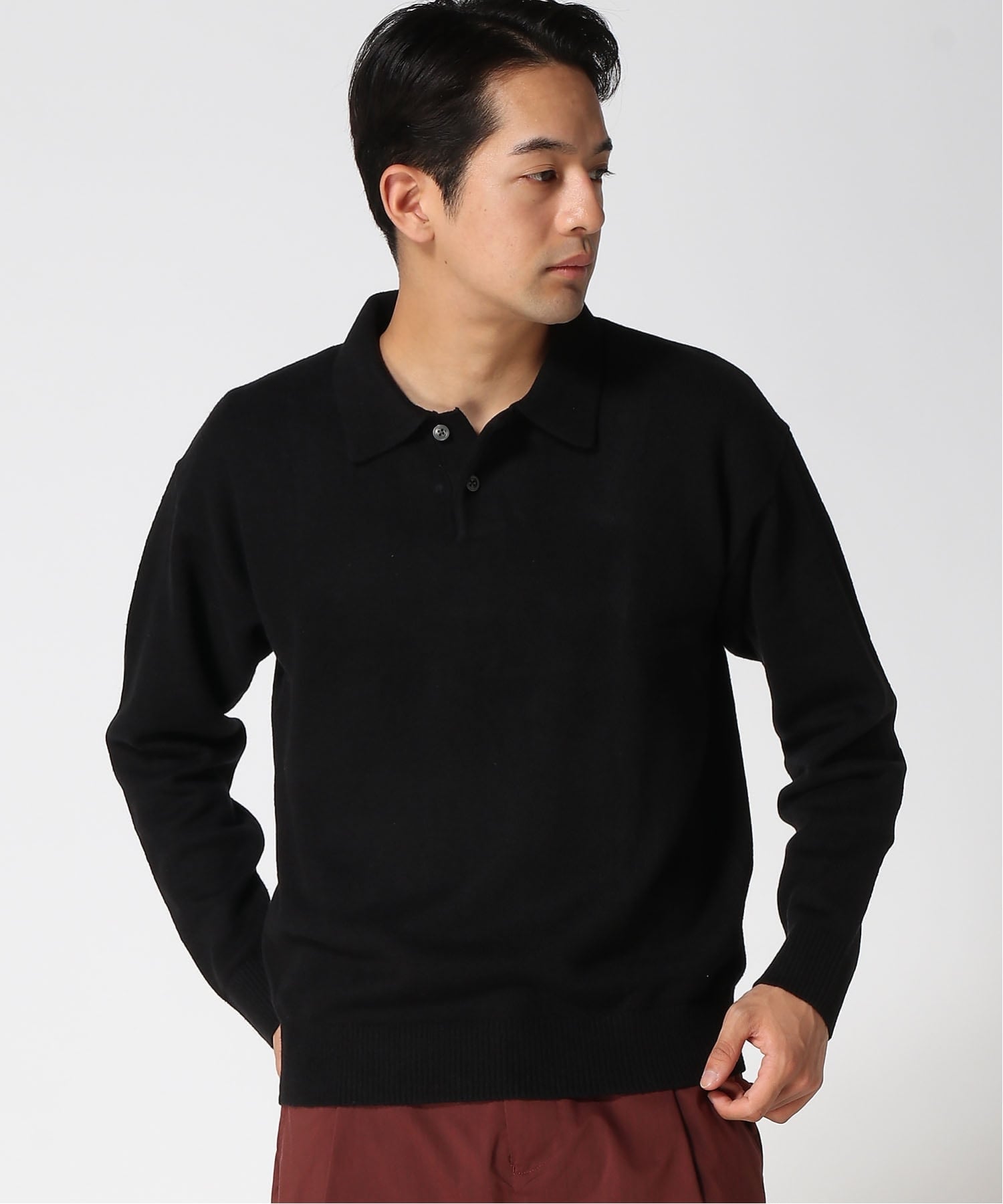 GAP｜(M)CashSoft カシミヤタッチ リラックスフィット ポロセーター