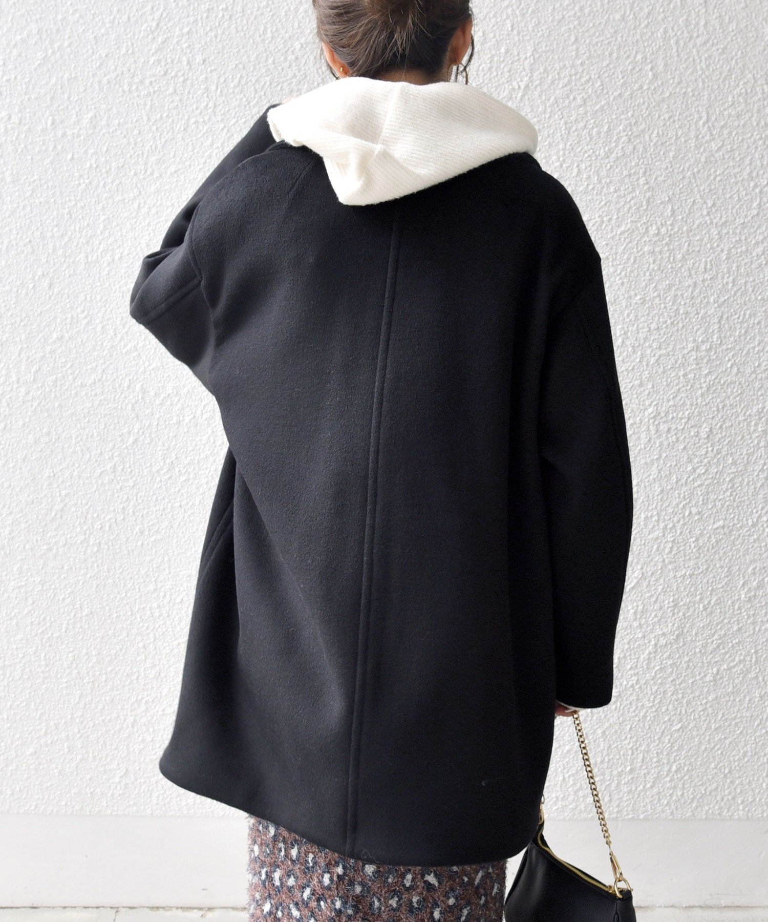 SHIPS｜SHIPS any: ウール コクーン テーラード ショート コート 25AW