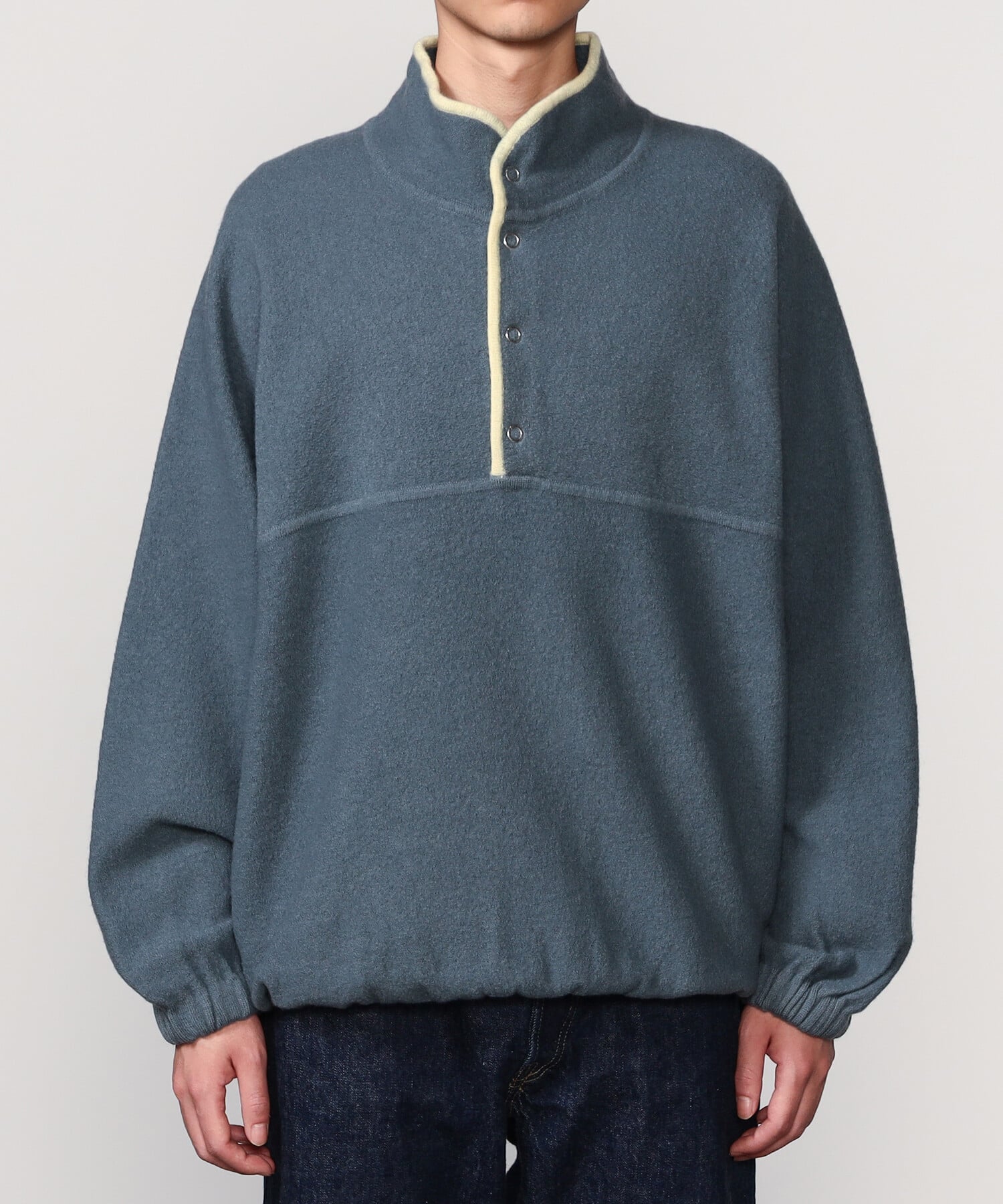 ☆50%off☆ RYETENDER × Bshop 別注 スナッププルオーバー Bshop出西店より】 . RYE TENDER | 〈別注〉 ハーフボタン プル