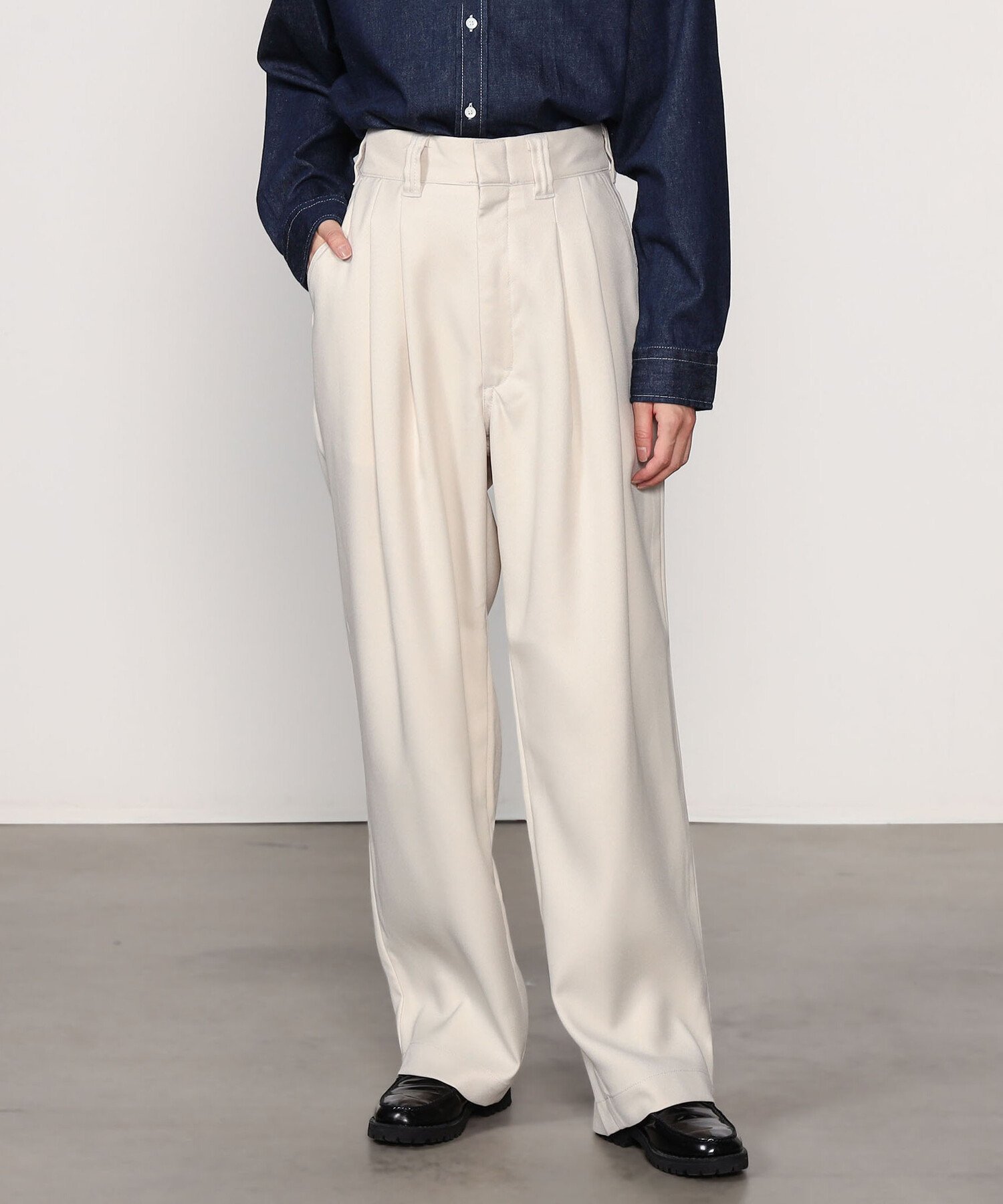 美品　ザシンゾーン　タックチノ　トムボーイパンツ ベージュ　ツータック 楽天市場】ザ シンゾーン トムボーイパンツ THE SHINZONE TOMBOY PANTS