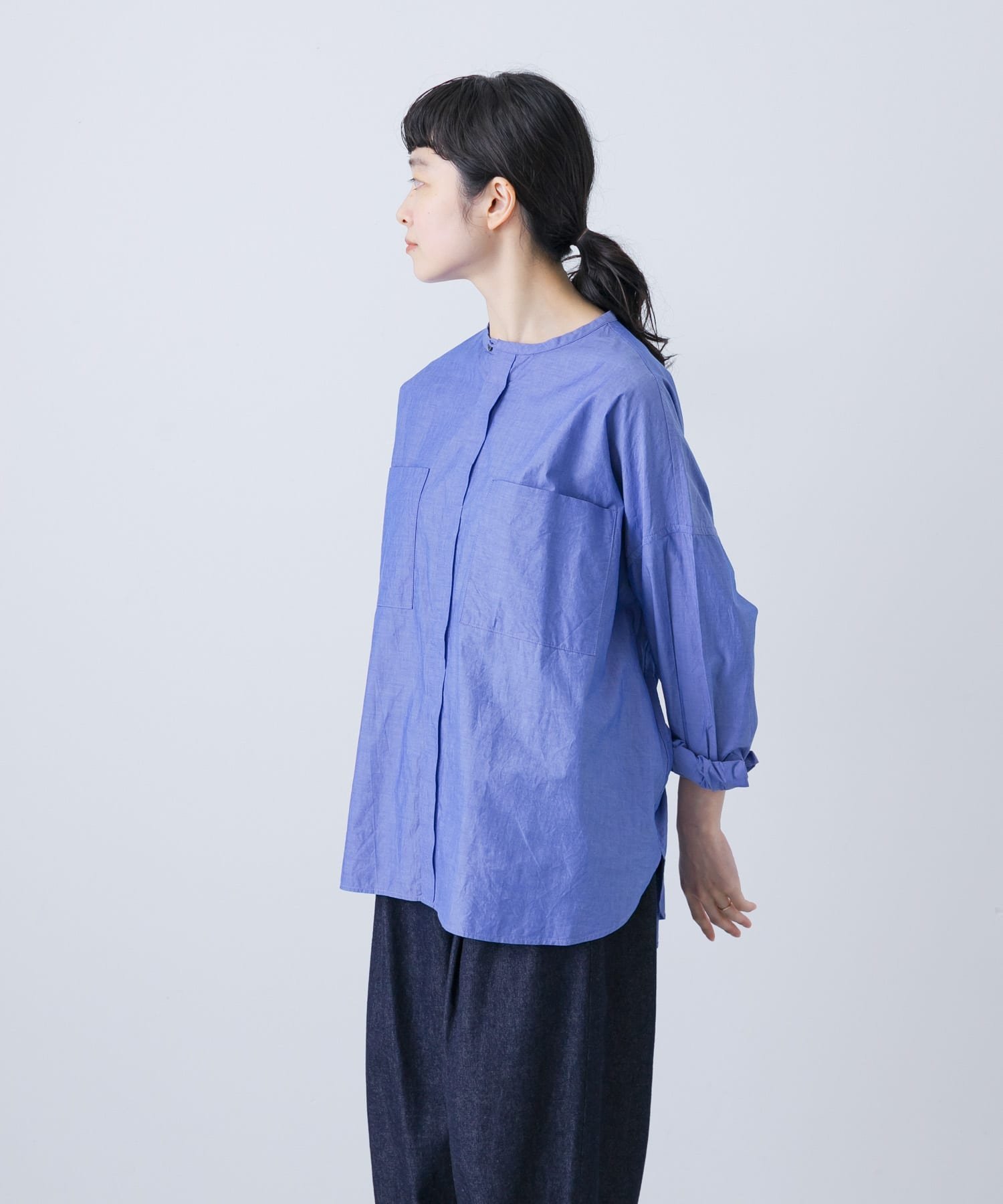 かぐれ｜コットンダブルポケットワイドシャツ | Rakuten Fashion(楽天