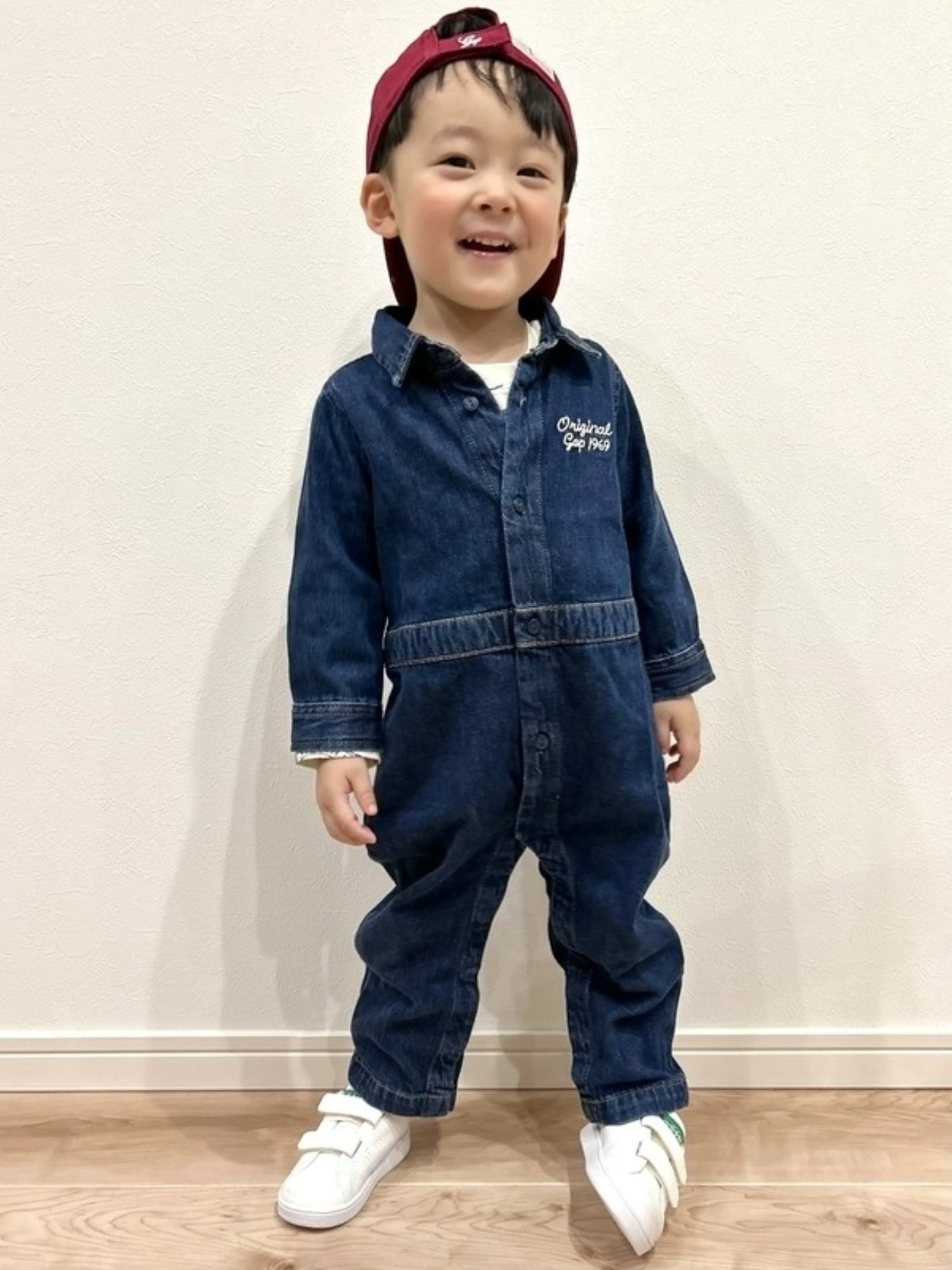 GAP｜(K)デニム くまさん GAPロゴ カバーオール (ベビー) | Rakuten