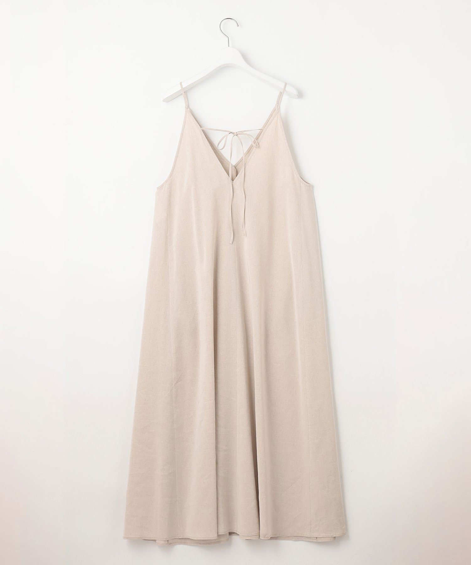 23区｜【洗える】リネンレーヨンストレッチ キャミソール ワンピース