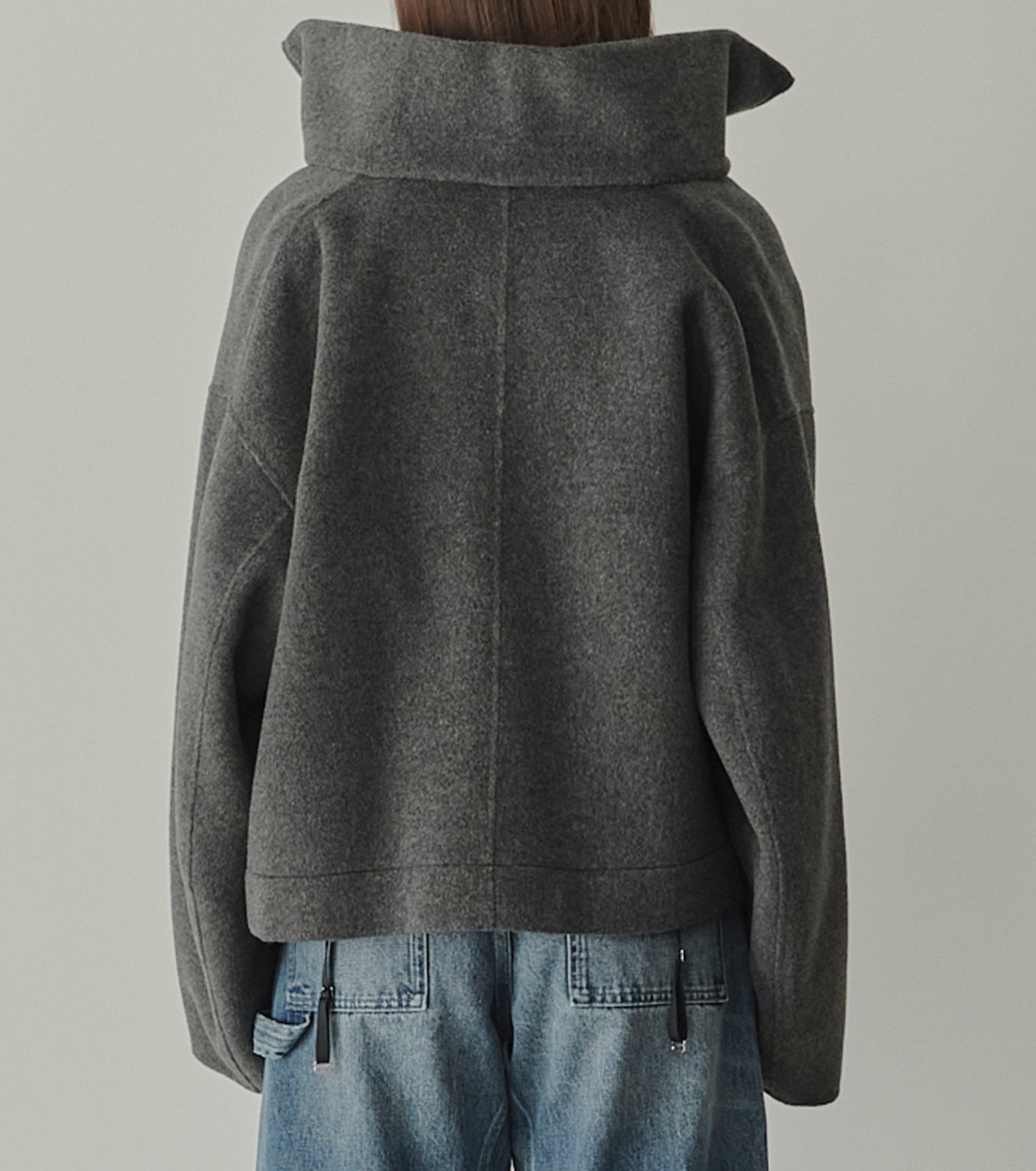 LE CIEL BLEU｜ジップアップダブルフェイスブルゾン / Zip-Up Double