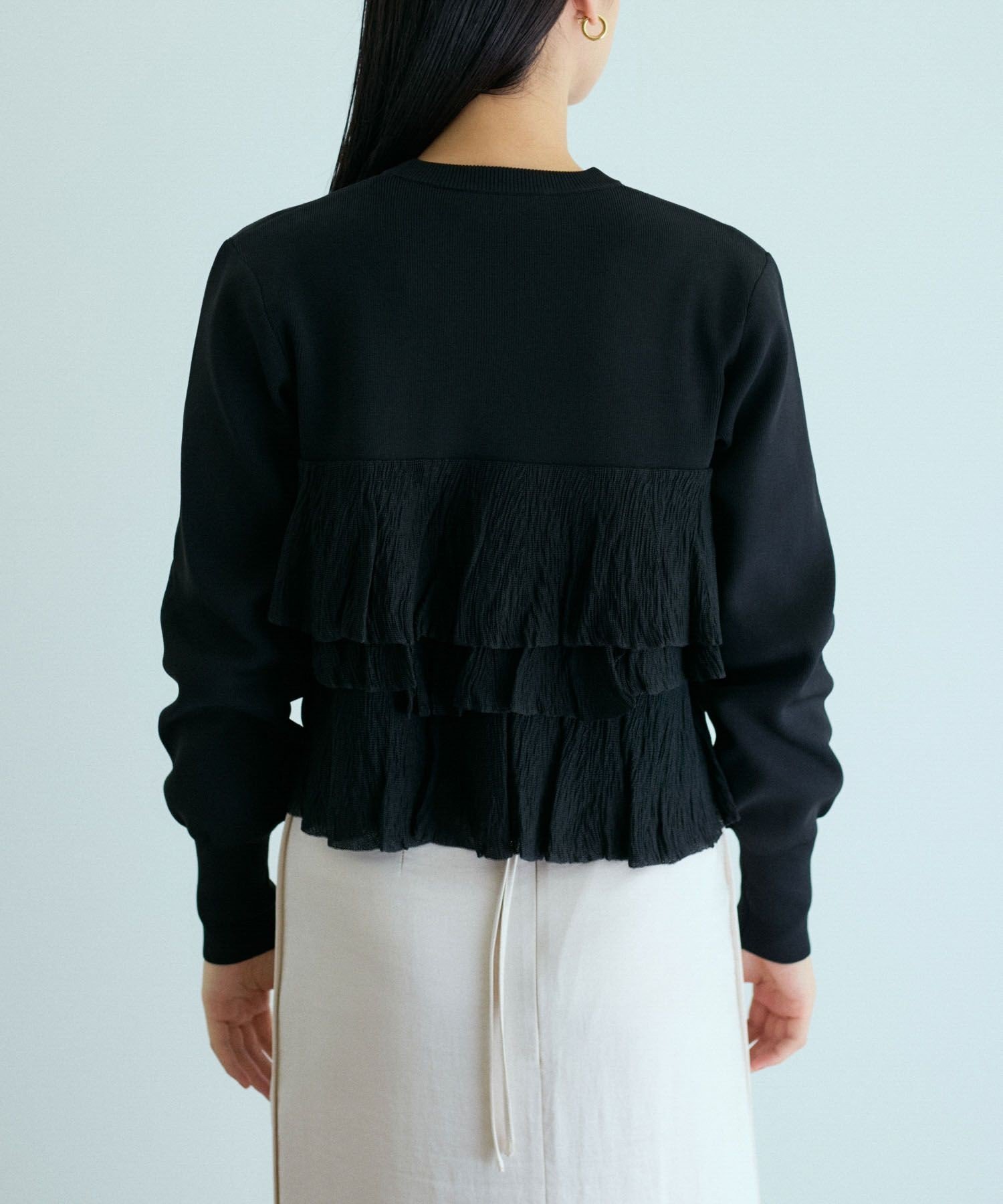 ADAM ET ROPE'｜【サステナブル】フリルカーディガン | Rakuten