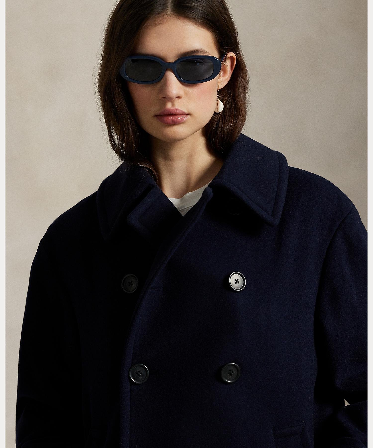 RALPH LAUREN｜ウール メルトン ピーコート | Rakuten Fashion(楽天