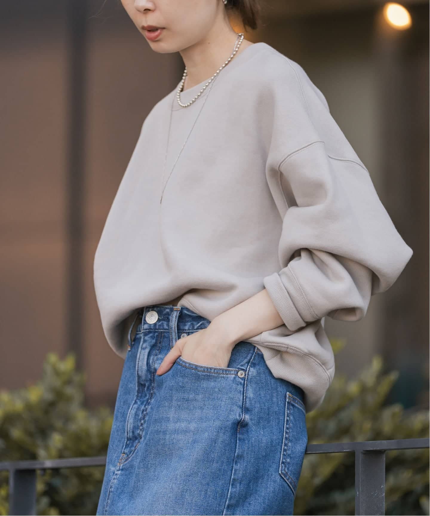 NOBLE｜ナッピングオーバーニュアンススウェット | Rakuten Fashion