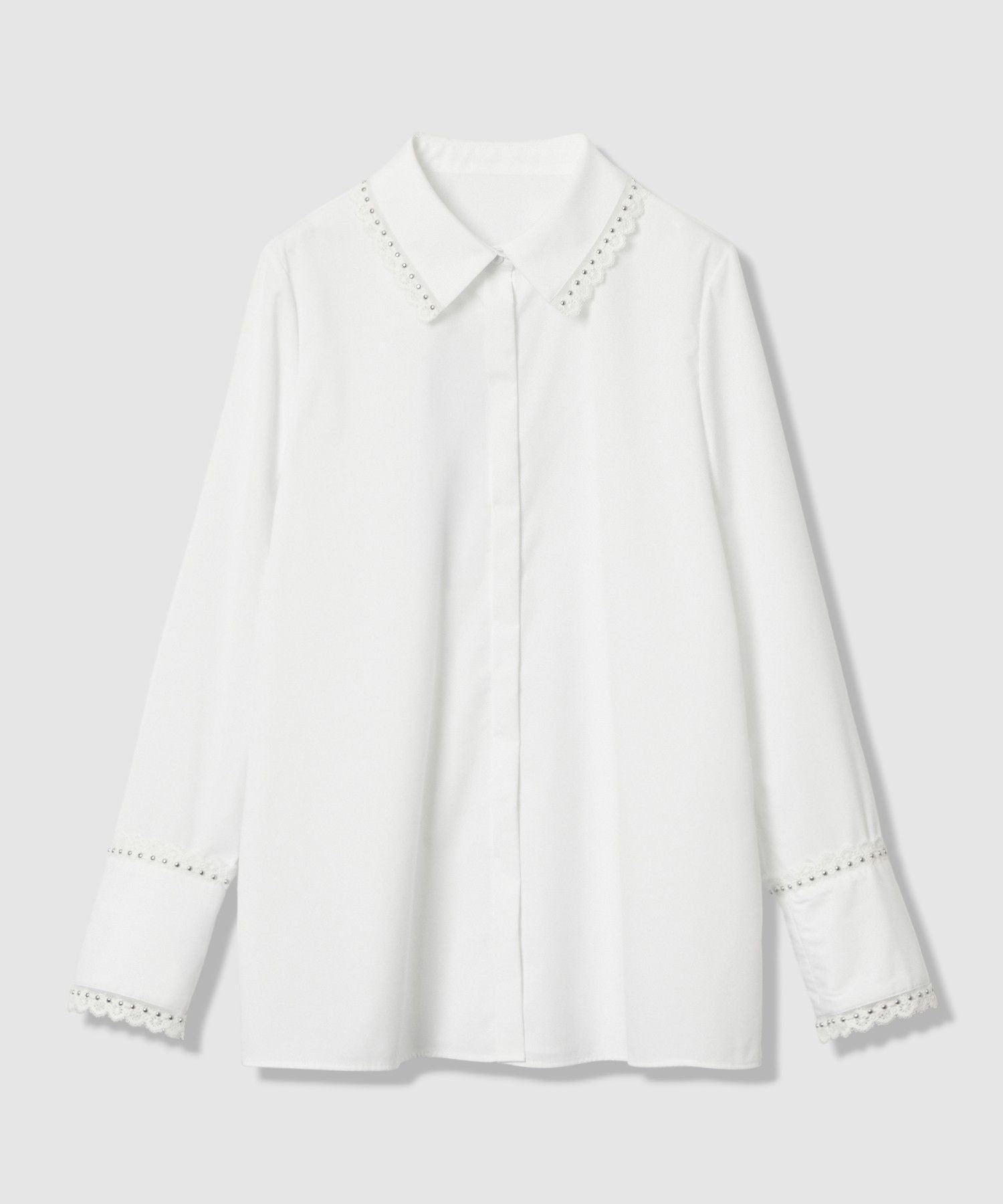 allureville｜【LOULOU WILLOUGHBY】レーストリミングシャツ | Rakuten