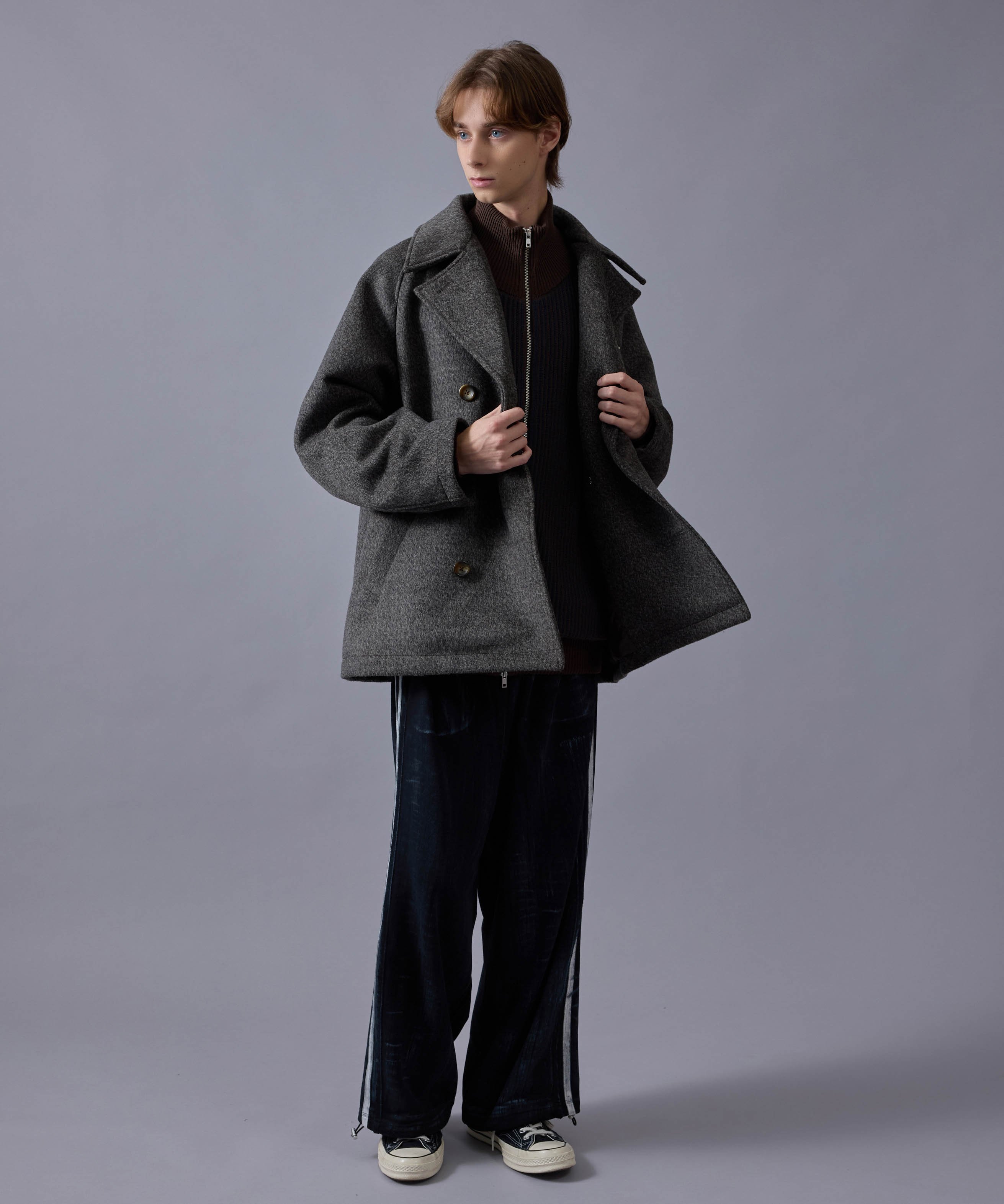 JUN STANDARD PICKS｜ダブルブレストウールショートコート | Rakuten