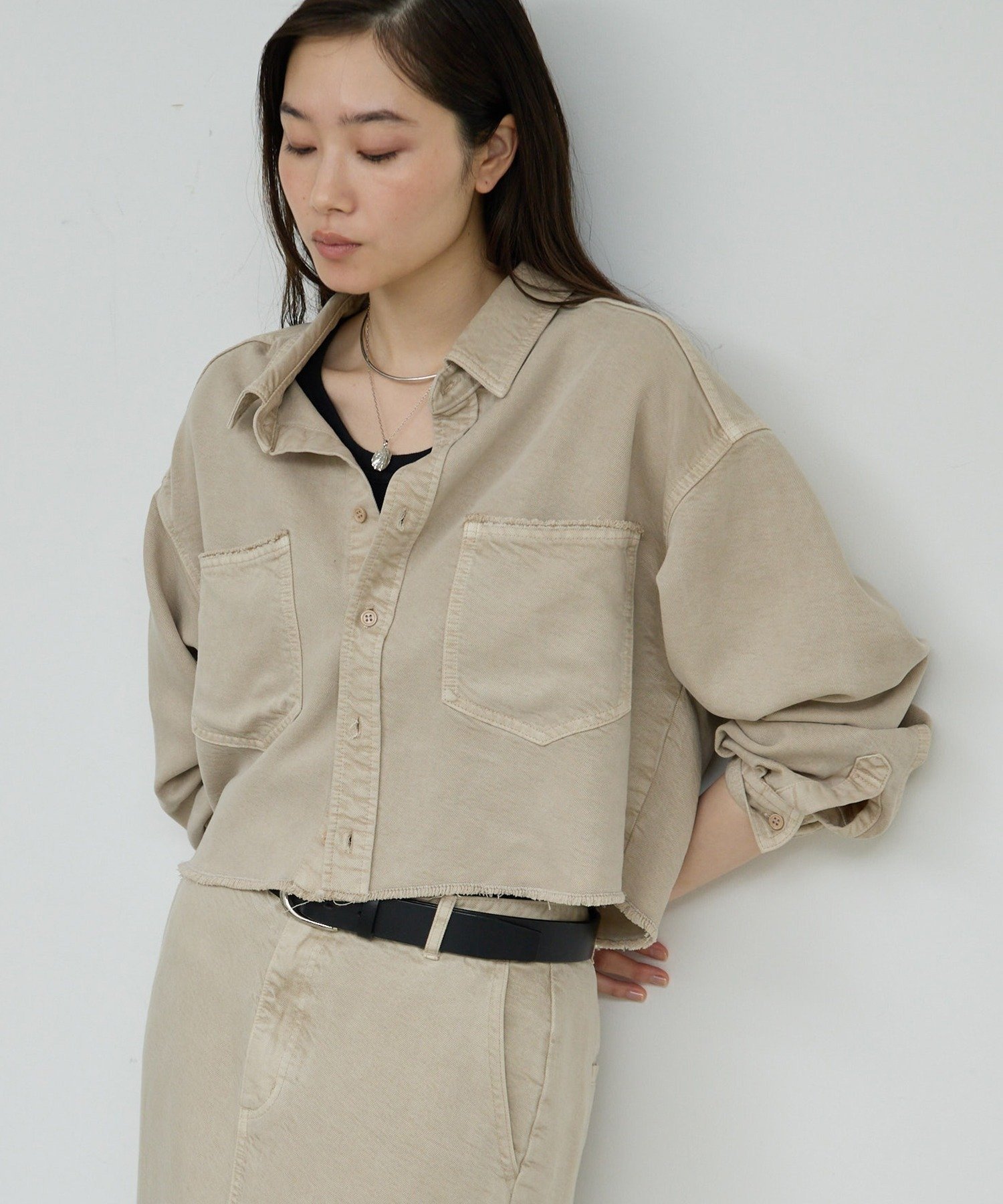 GALLARDAGALANTE｜【セットアップ対応】リヨセルショートシャツ