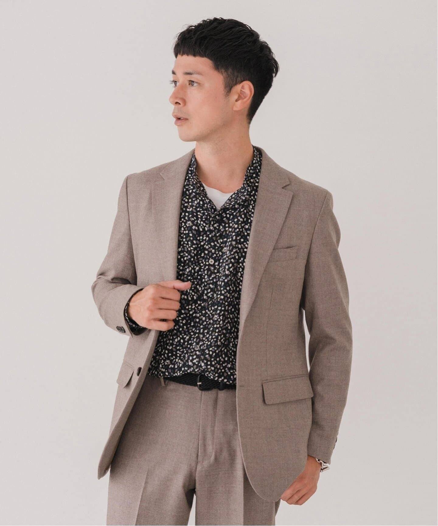 EDIFICE｜SUPER 120's ウールサキソニー 2ボタン ジャケット