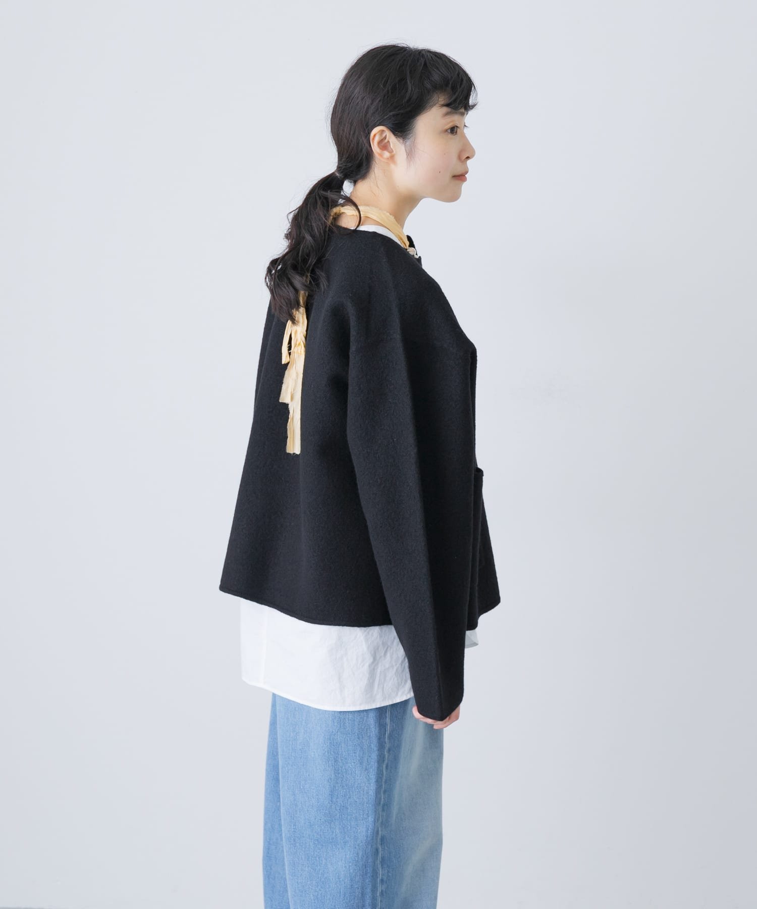 かぐれ｜圧縮ウールショートジャケット | Rakuten Fashion(楽天