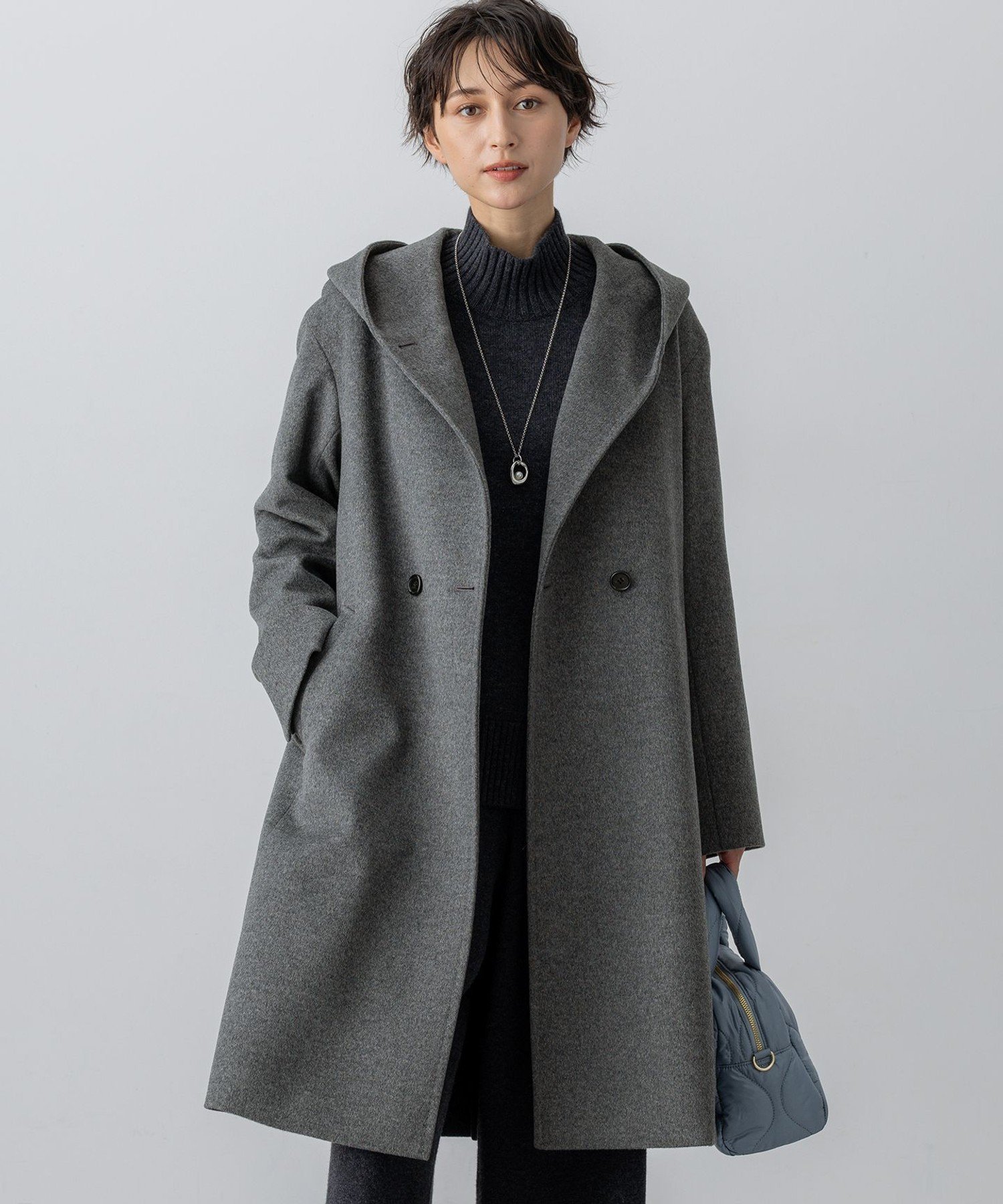 23区｜ウールカシミヤビーバー フーデット コート | Rakuten Fashion