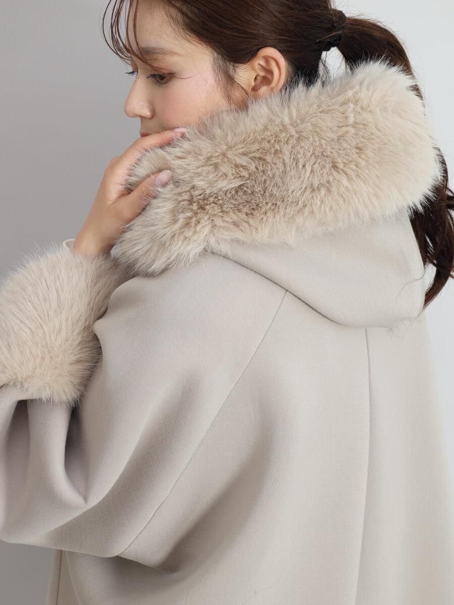 Vin｜エコファーポンチョアウター | Rakuten Fashion(楽天ファッション