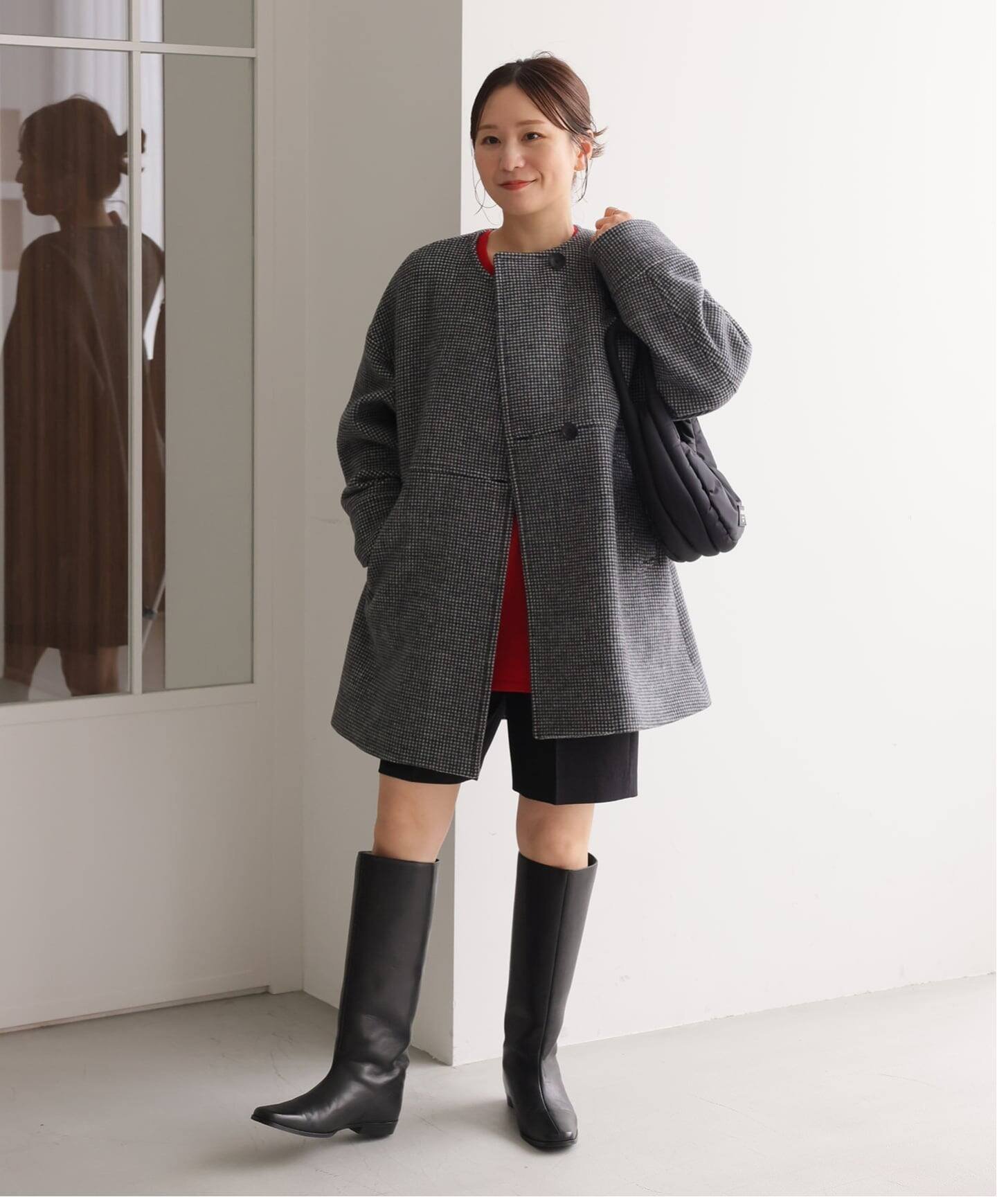 JOURNAL STANDARD｜スーパー140ビーバーノーカラーミドルコート