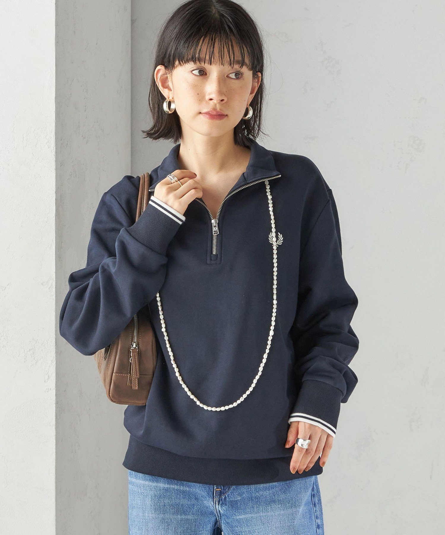 SHIPS｜FRED PERRY: M3574 HALF ZIP SHIRT | Rakuten Fashion(楽天