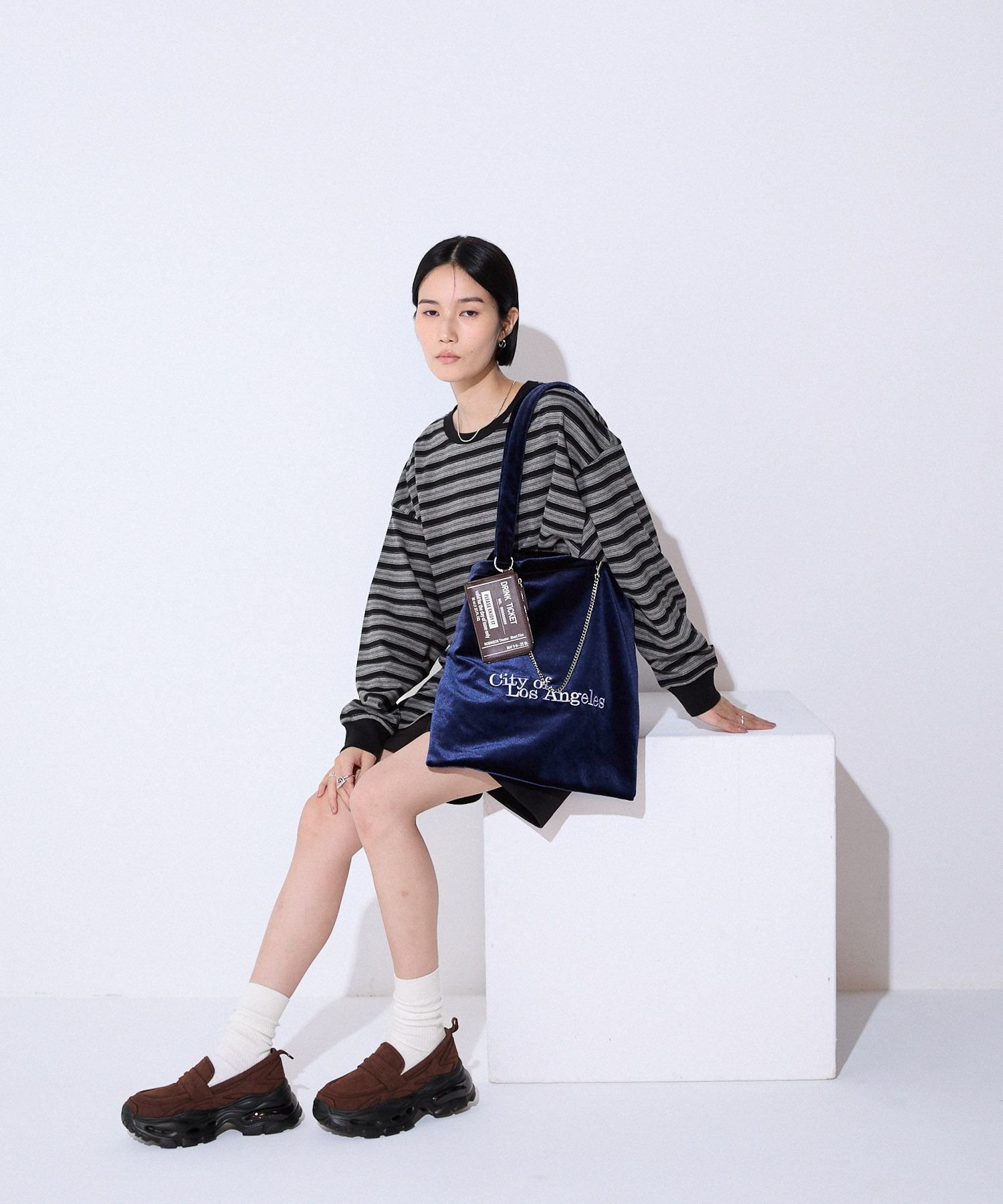 JEANASIS｜アソートボーダーBIGロンTEE | Rakuten Fashion(楽天