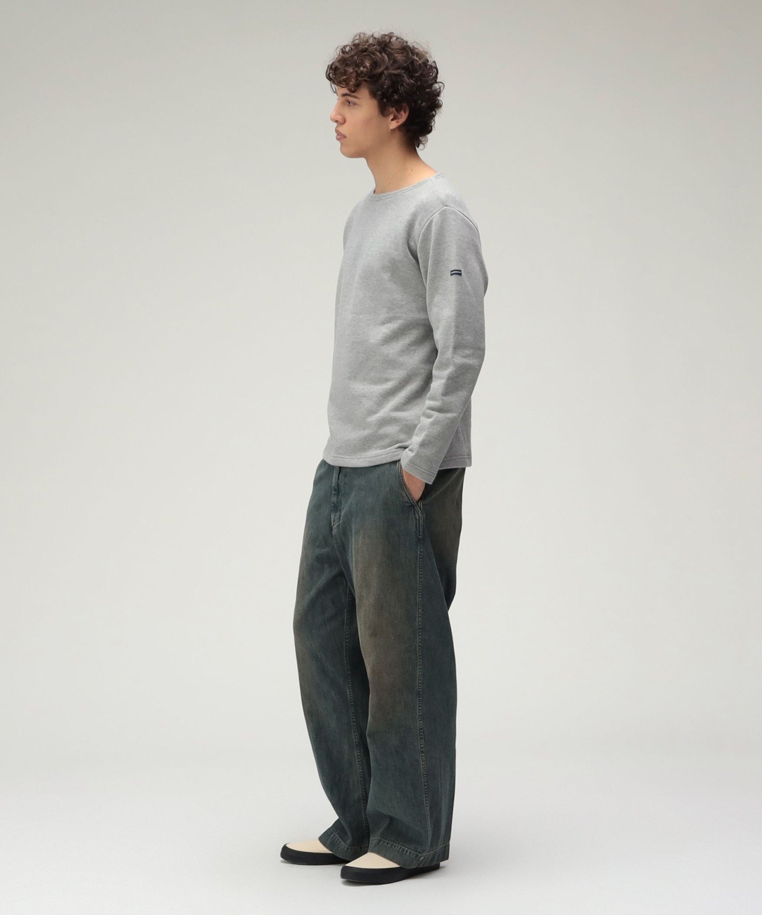 BEAMS MEN｜LOOPWHEELER / 別注 Sweat Boat Neck | Rakuten Fashion
