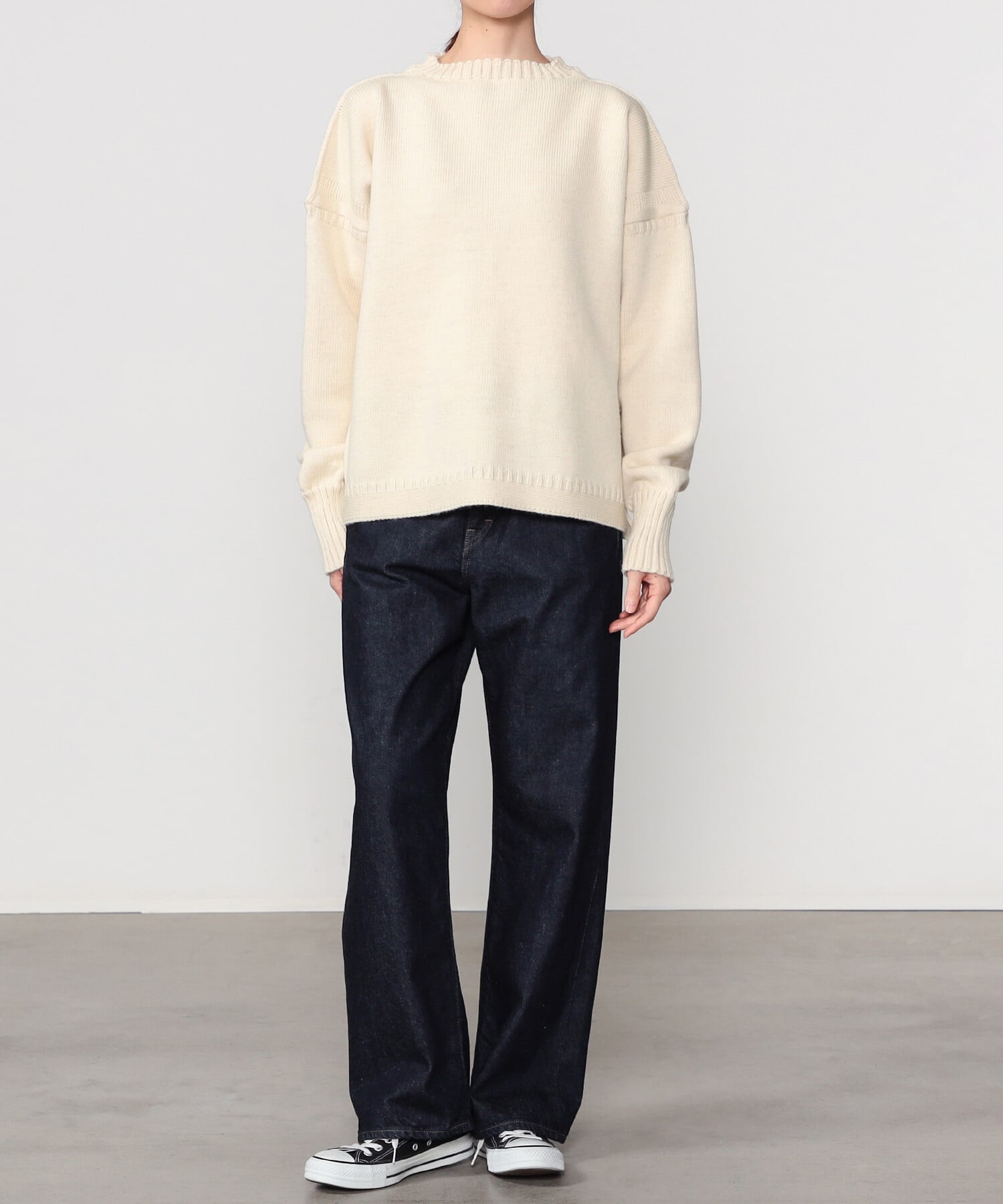 Bshop｜Le Tricoteur | クロップド ガンジーセーター WOMEN | Rakuten