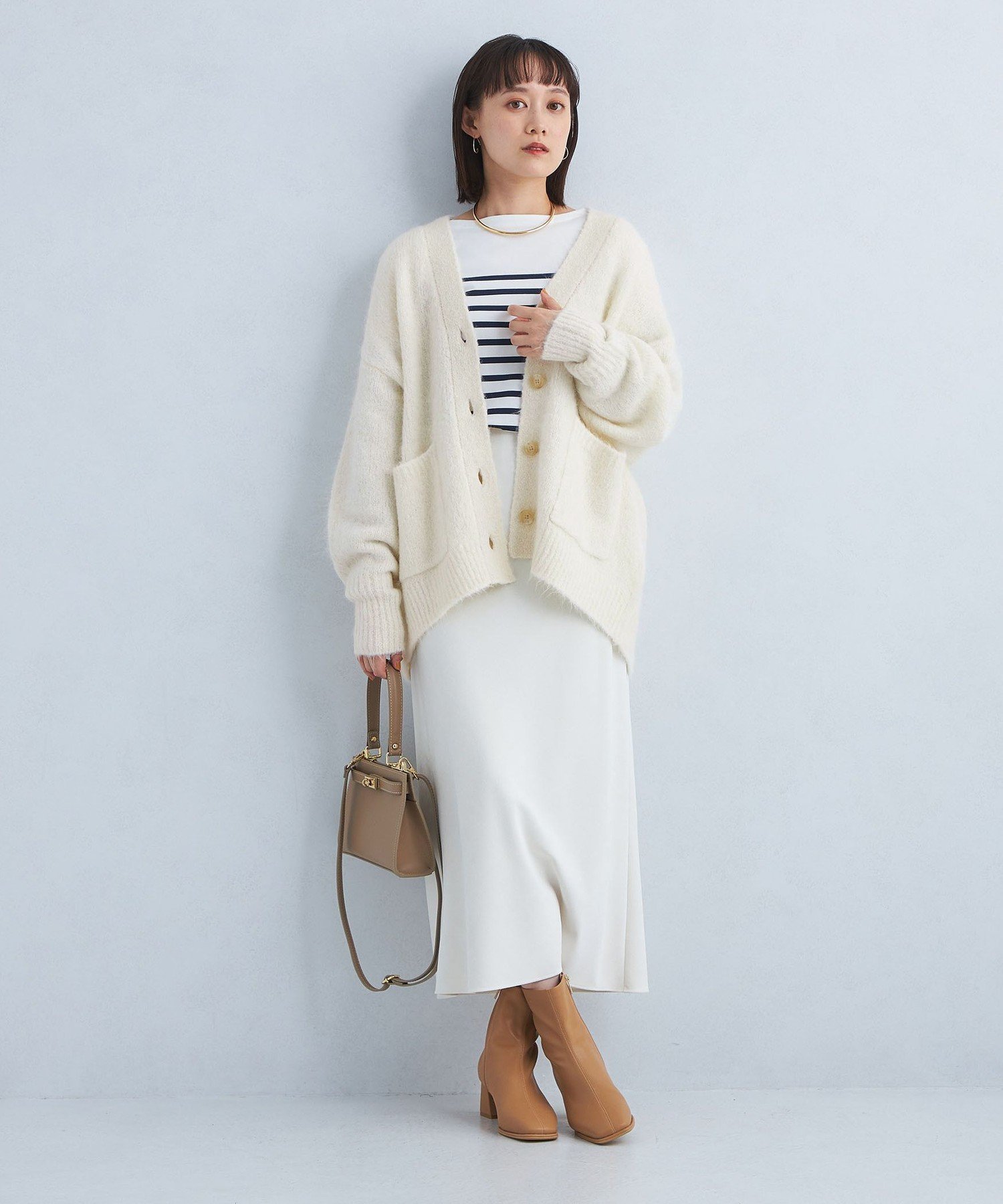 UNITED ARROWS LTD. OUTLET｜アルパカシャギー Vネックカーディガン