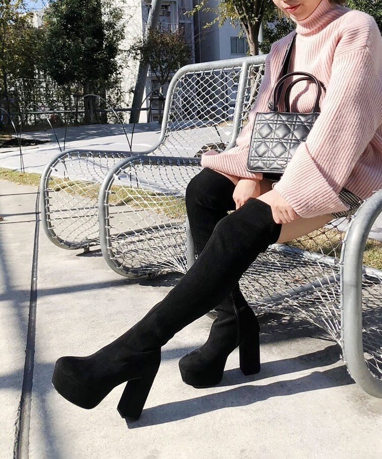ESPERANZA｜【ラク盛り/ニーハイブーツ】リピーター続出/脚長美脚 厚底