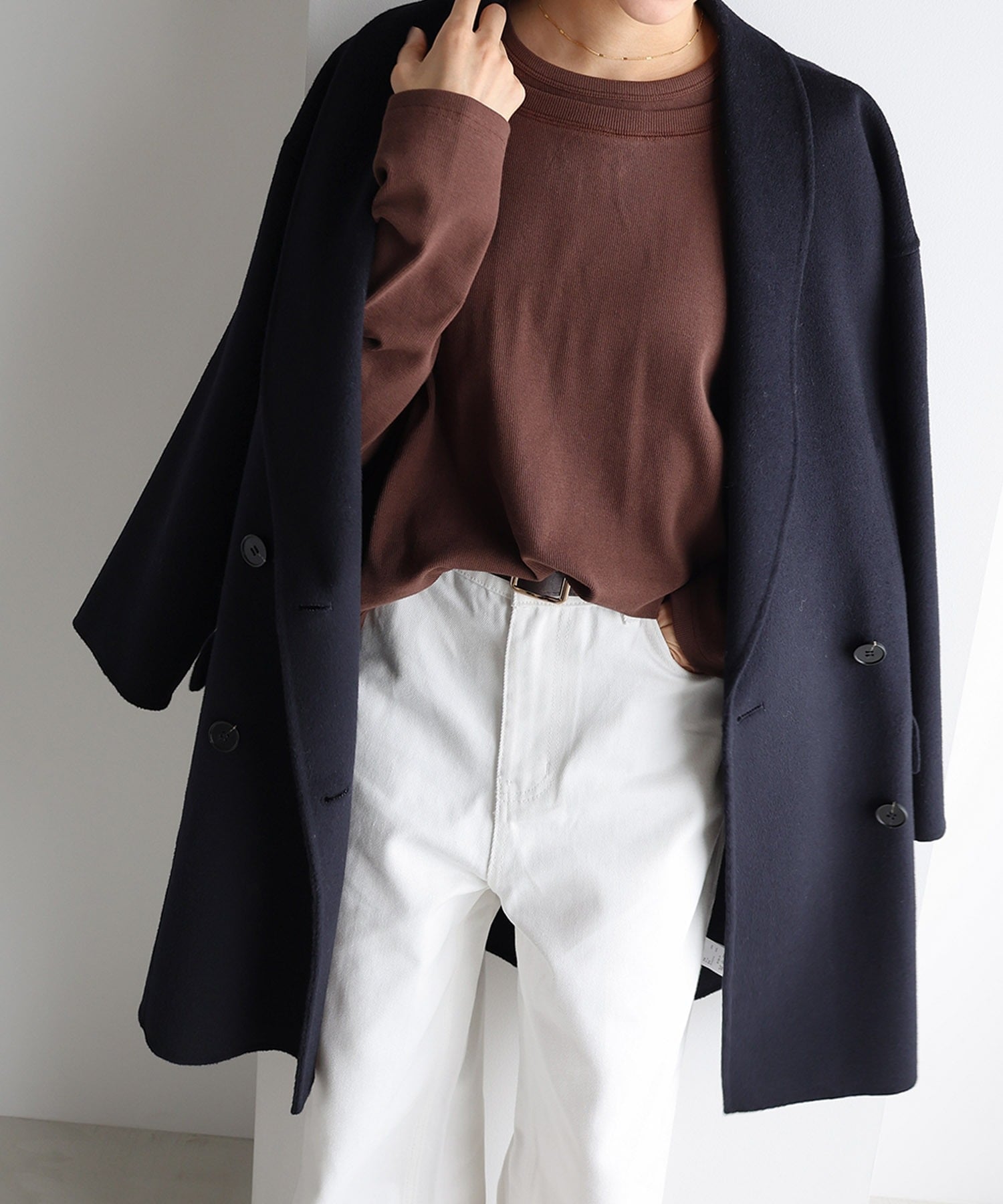 andme｜リバー ダブルコート evernavy エバーネイビー | Rakuten