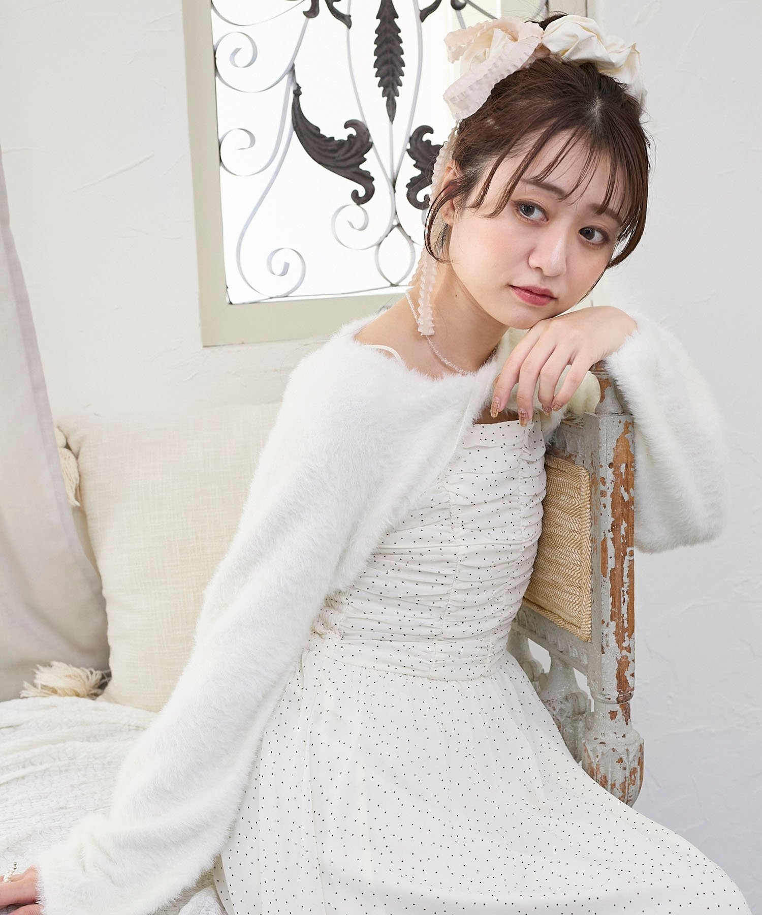 MAJESTIC LEGON｜シャギーボレロ×キャミワンピセット | Rakuten