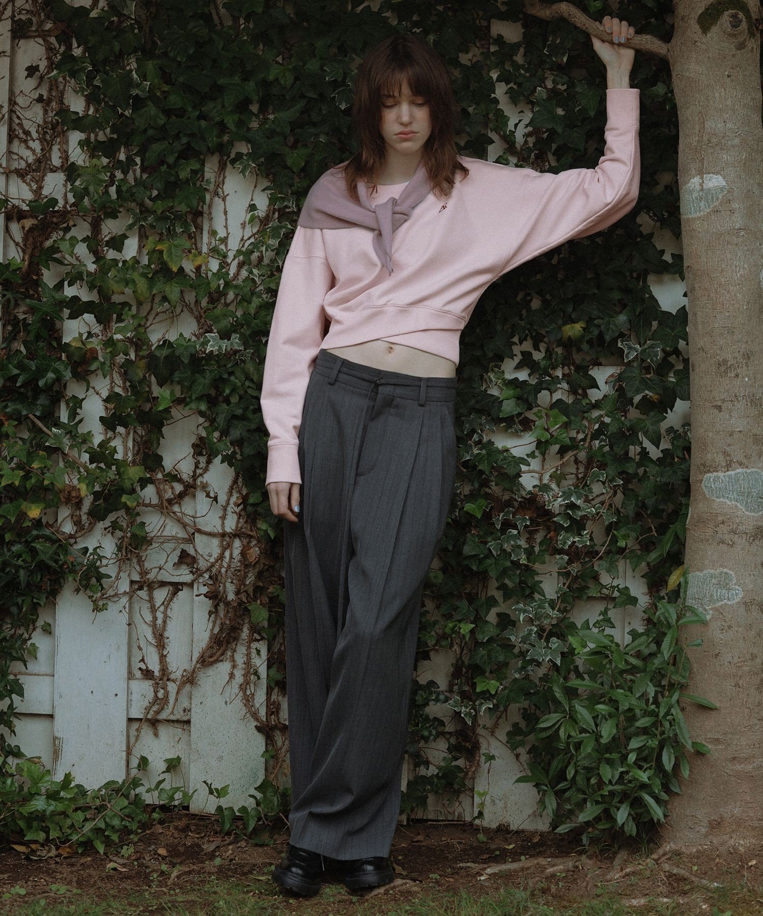 ADAM ET ROPE'｜【サステナブル】パフスリーブスウェット | Rakuten