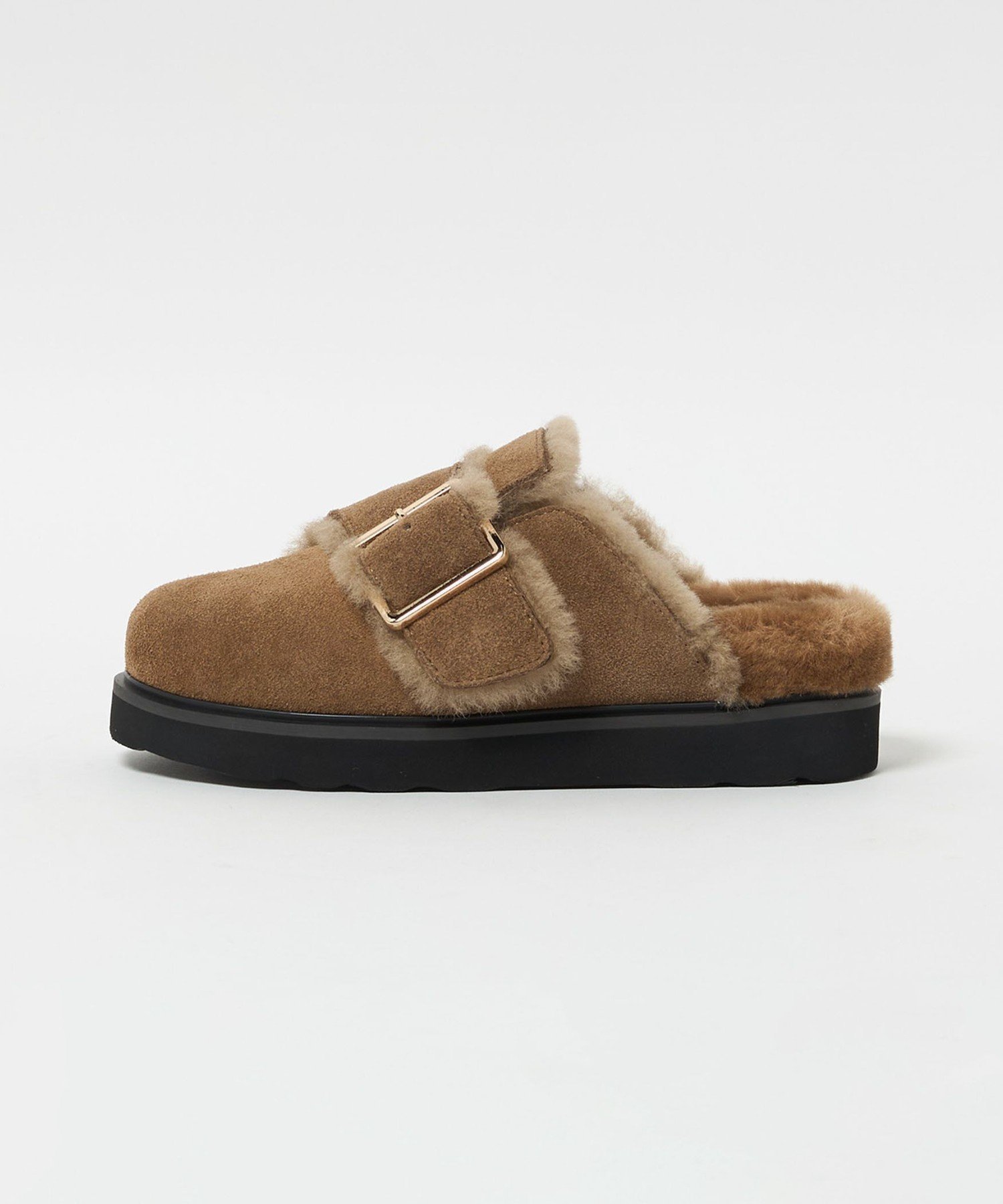 ✨新品未使用タグ付✨✨MOHI✨ スエード ビッグベルトサンダル ブラック 37 BEAUTY&YOUTH UNITED ARROWS｜<MOHI>スエード ビッグベルト