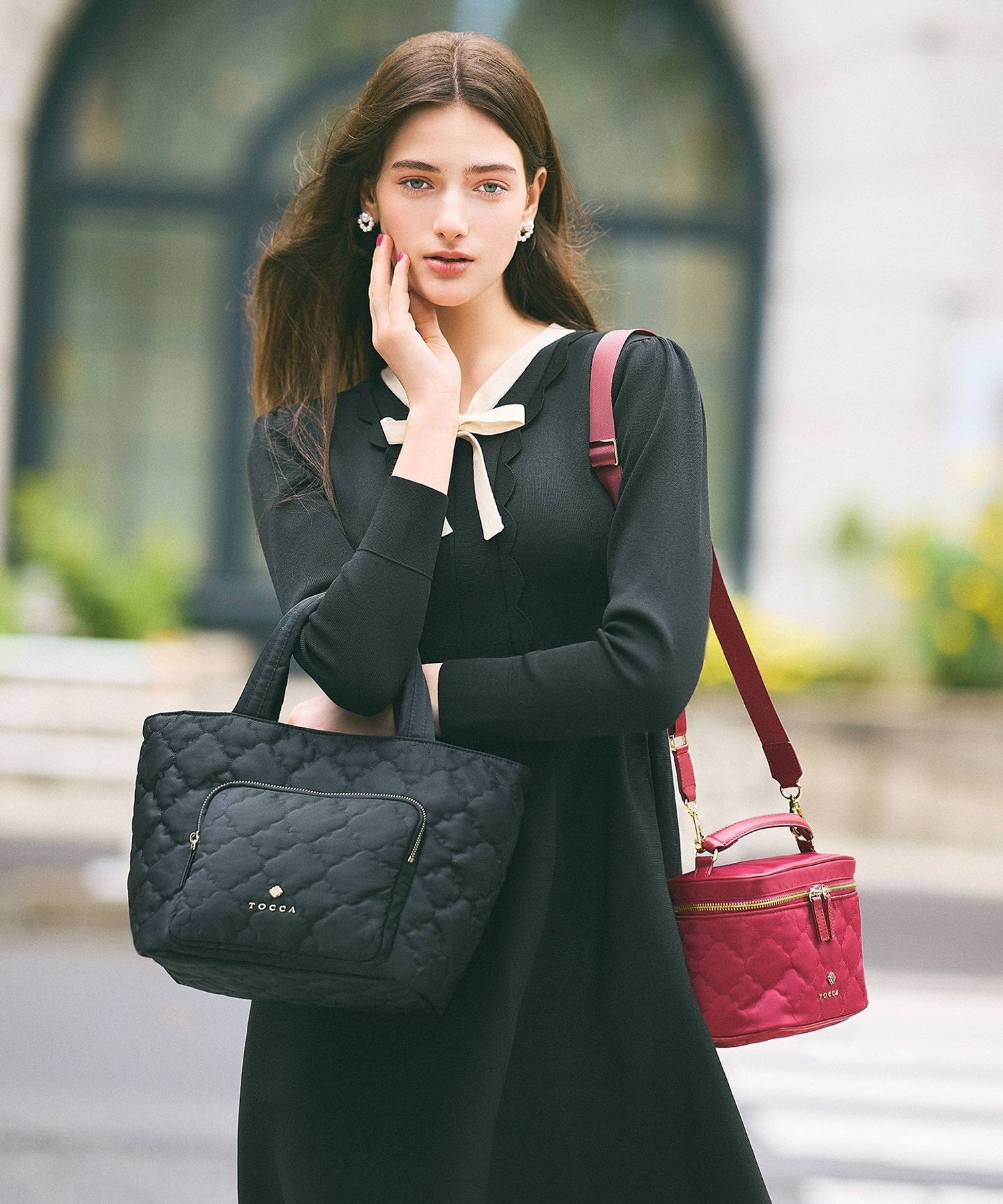 TOCCA｜【洗える】BAR RIBBON KNIT DRESS ニットドレス | Rakuten