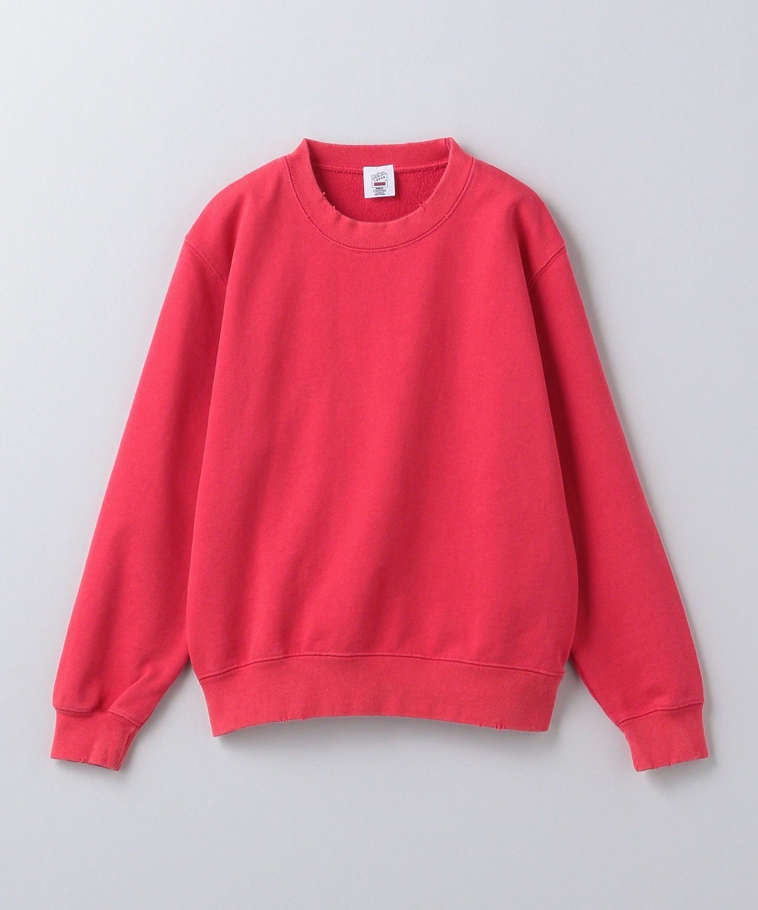 6(ROKU) ダメージ加工 スウェット 6(ROKU)＞ダメージ ペイント スウェット プルオーバー