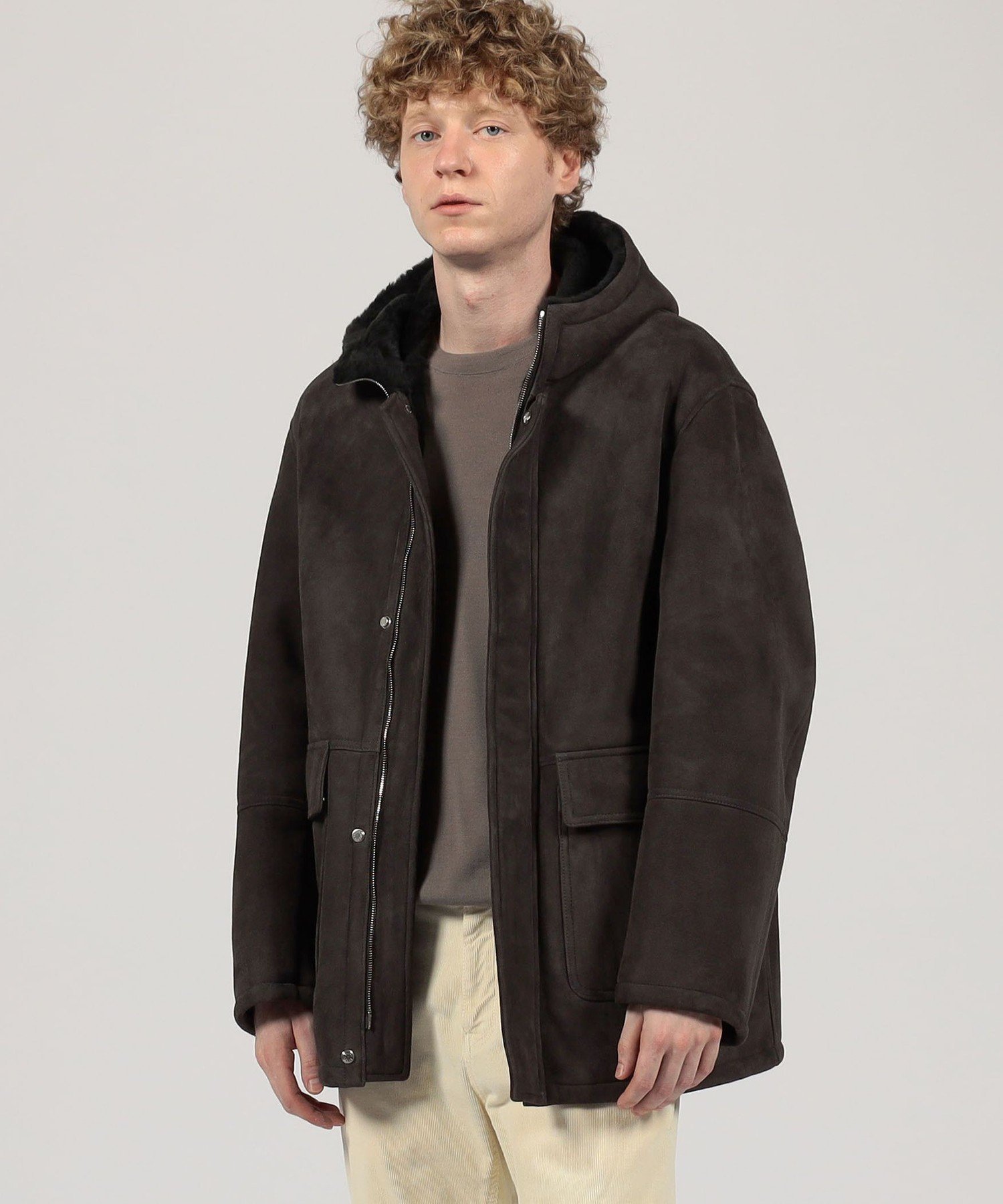 TOMORROWLAND｜【別注】EMMETI ムートンフーデッドコート | Rakuten