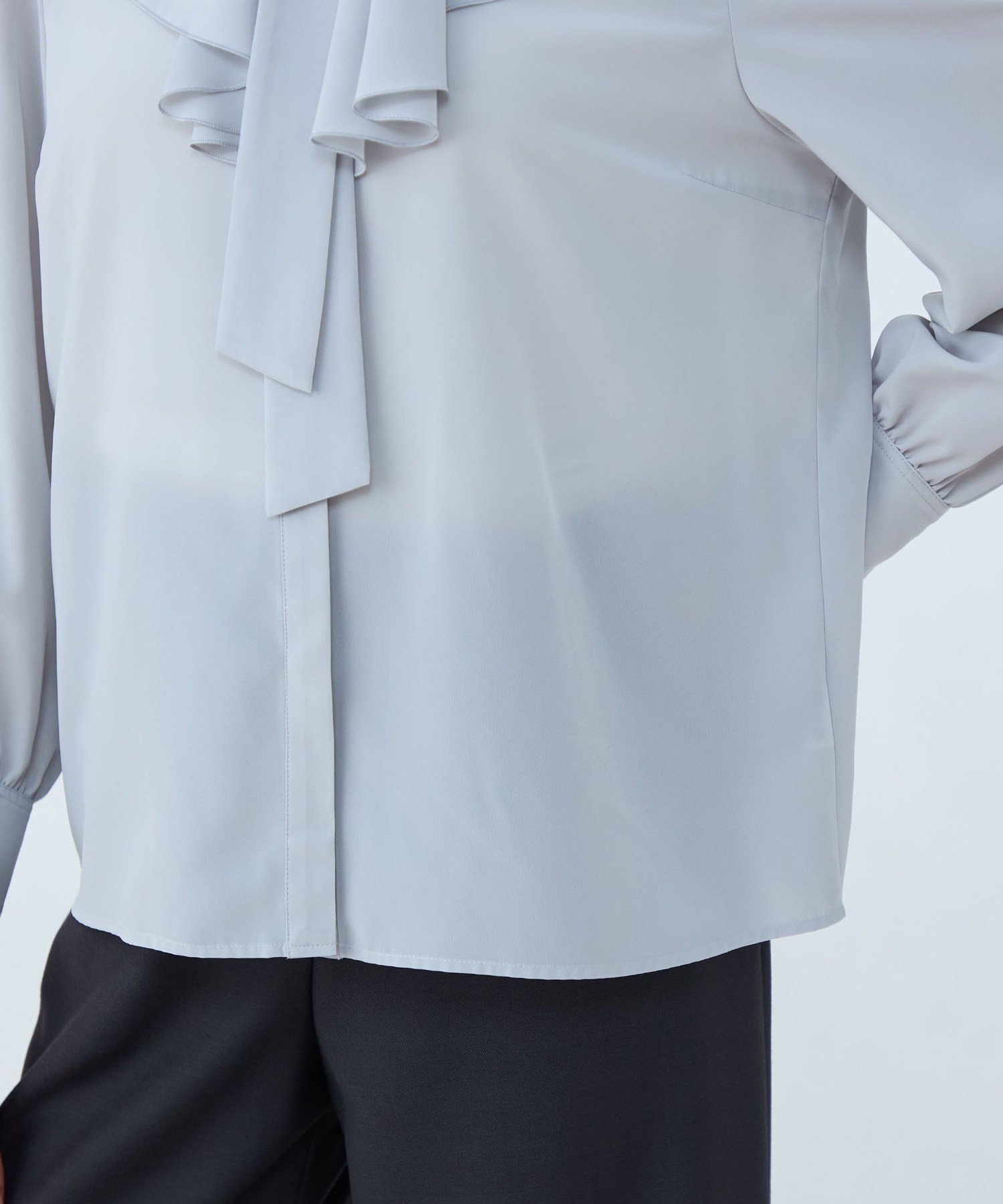 TOMORROWLAND｜クリアデシン フリルボウタイブラウス | Rakuten