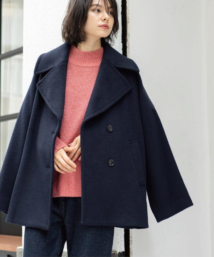 OPAQUE.CLIP｜カシミヤブレンドウールミドルピーコート | Rakuten