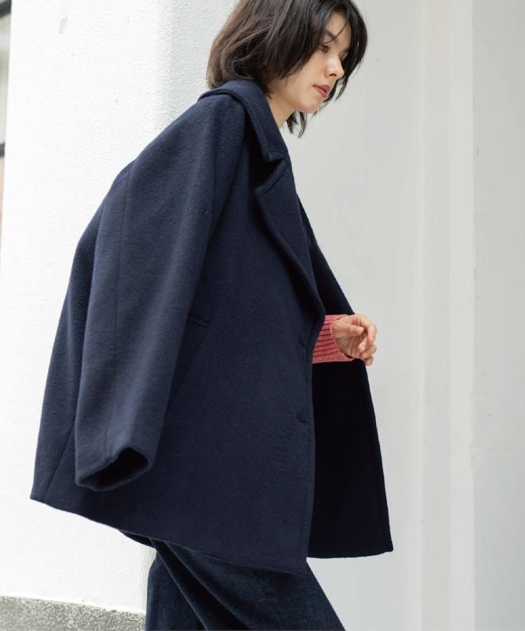 OPAQUE.CLIP｜カシミヤブレンドウールミドルピーコート | Rakuten