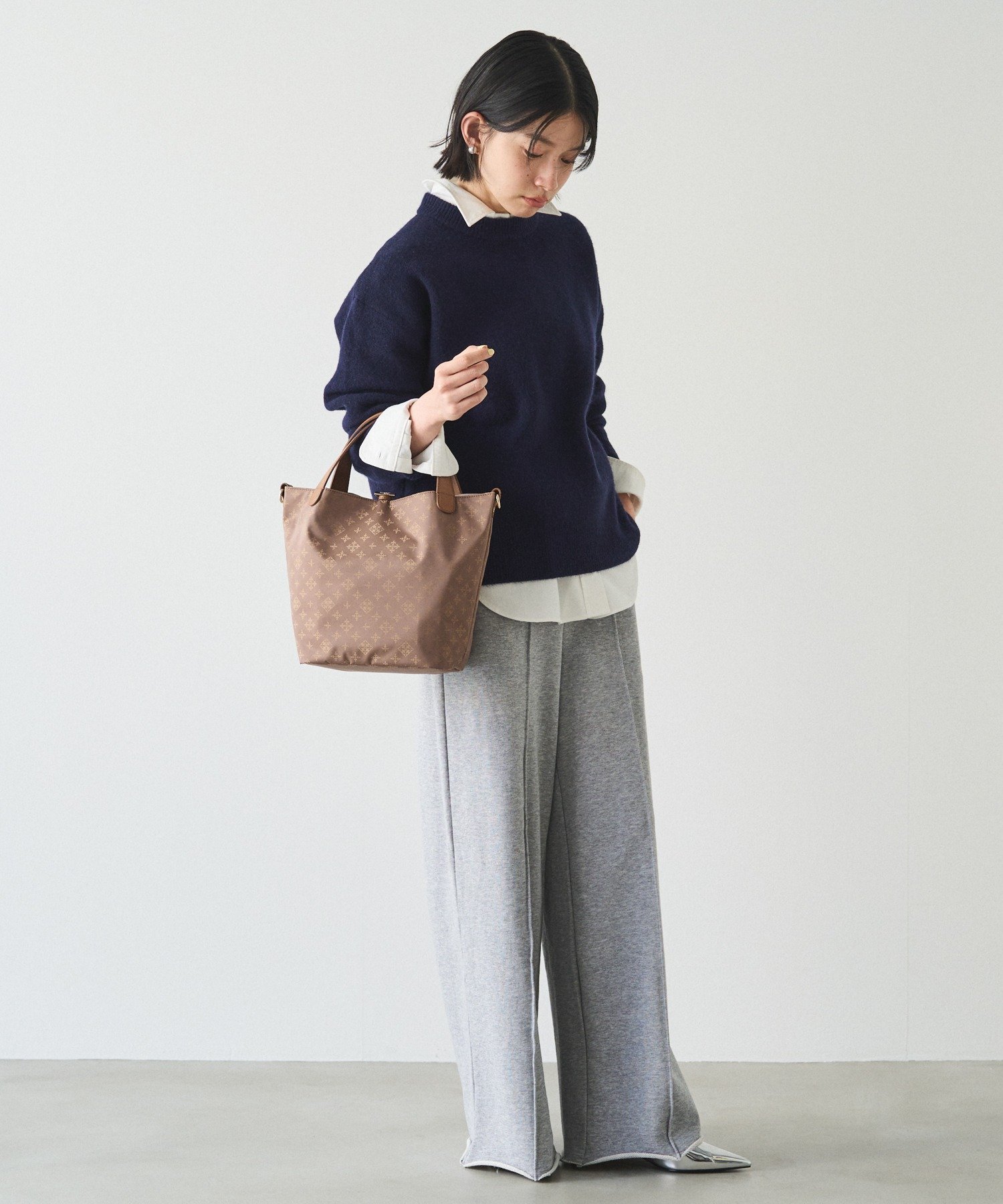 russet｜ナイロンジャガード2WAYミニトートバッグ | Rakuten Fashion