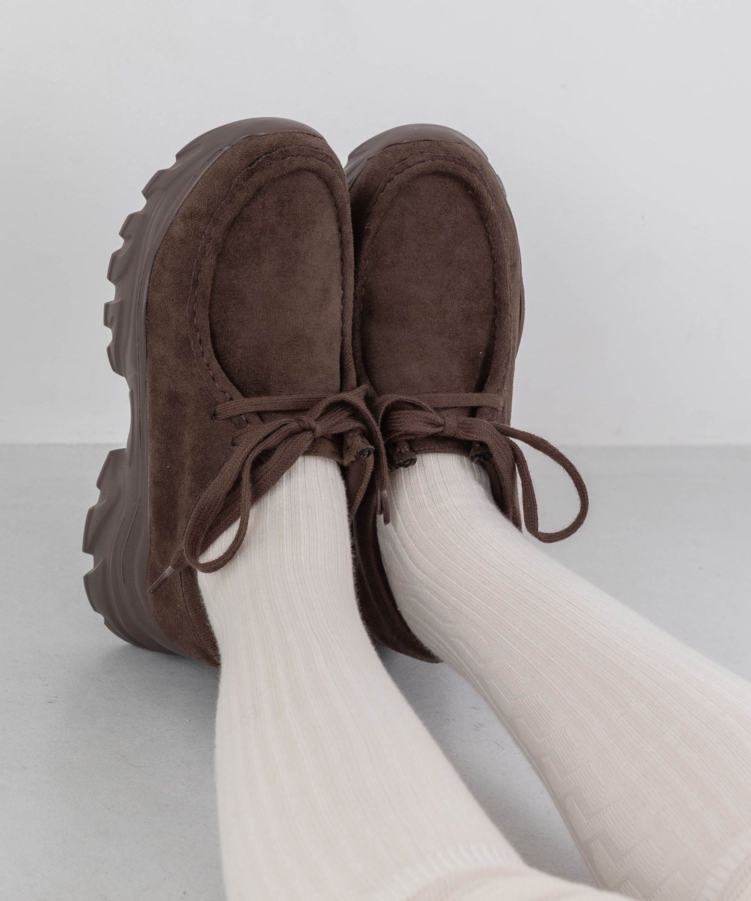 EVOL｜【S-LLサイズ展開・軽量】モカレースアップスニーカー | Rakuten