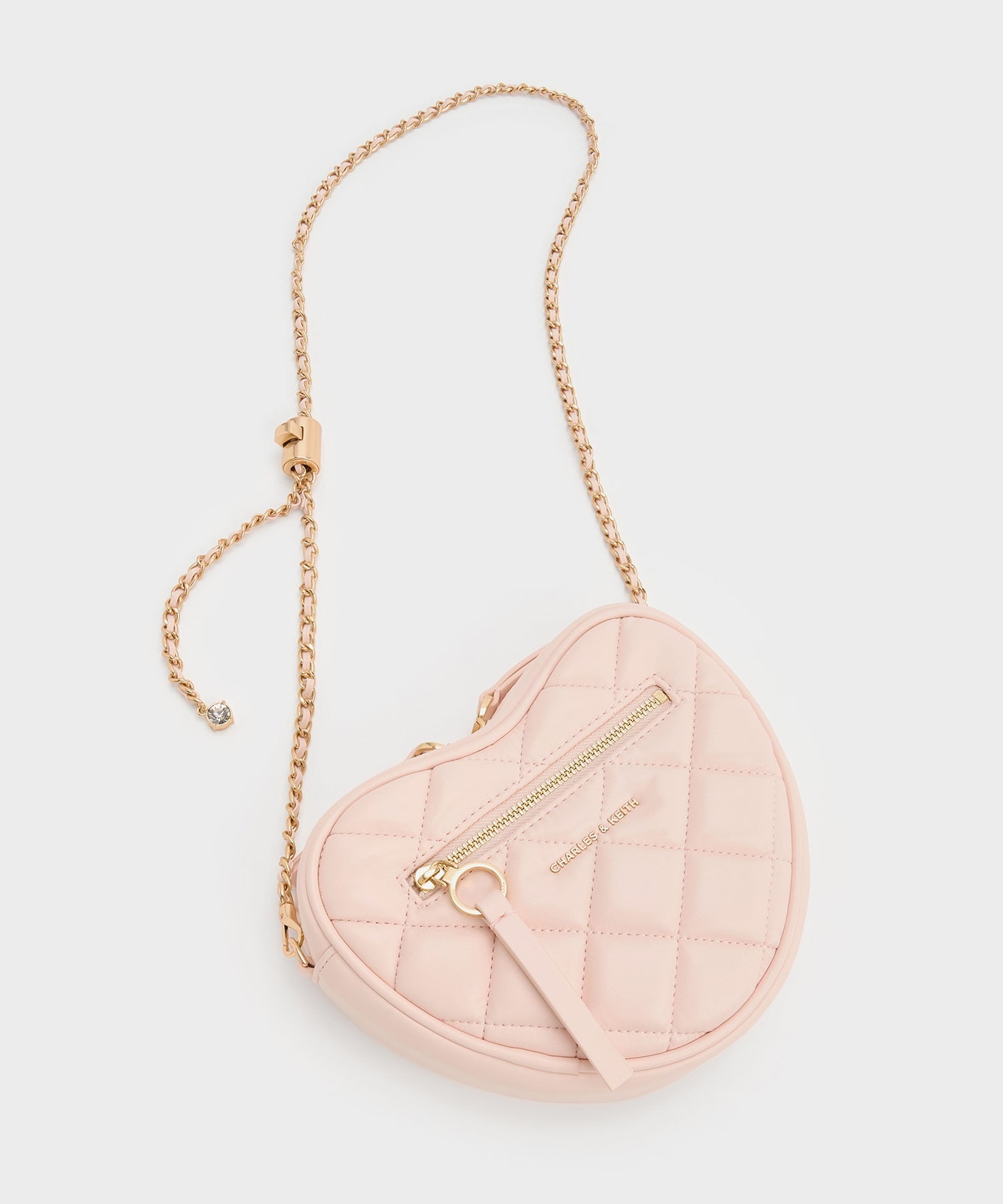 CHARLES & KEITH｜Paffuto パフート キルトハートクロスボディバッグ