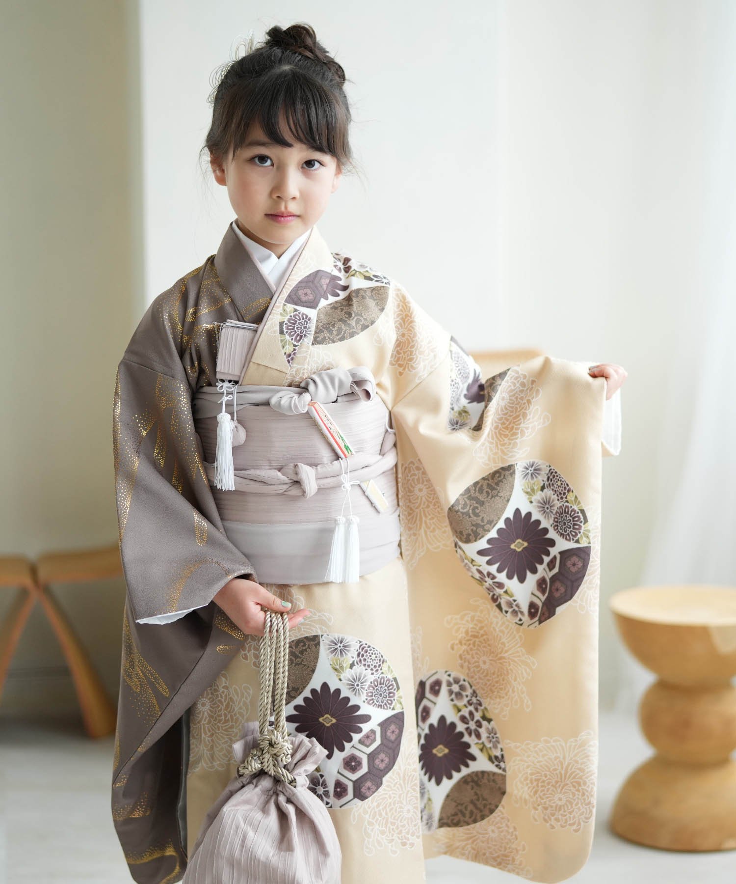 utatane｜ひよこ商店 七五三 着物 7歳 女の子 四つ身 着物セット