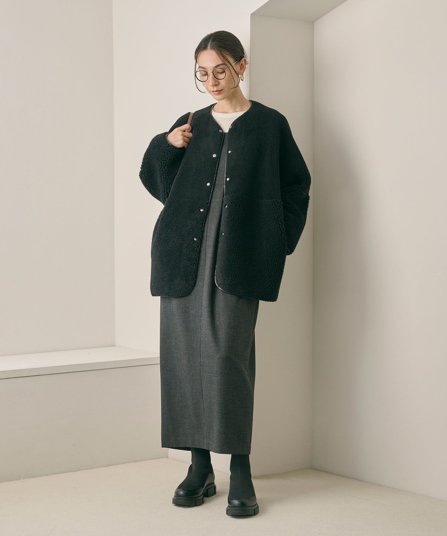 BEAUTY&YOUTH UNITED ARROWS｜【WEB限定】ボア*フェイクムートン