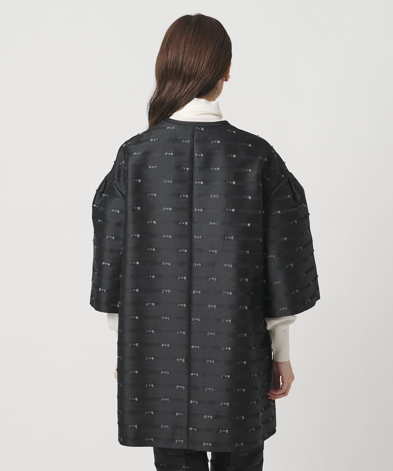 UNITED ARROWS｜リボン カットジャガード コート | Rakuten Fashion