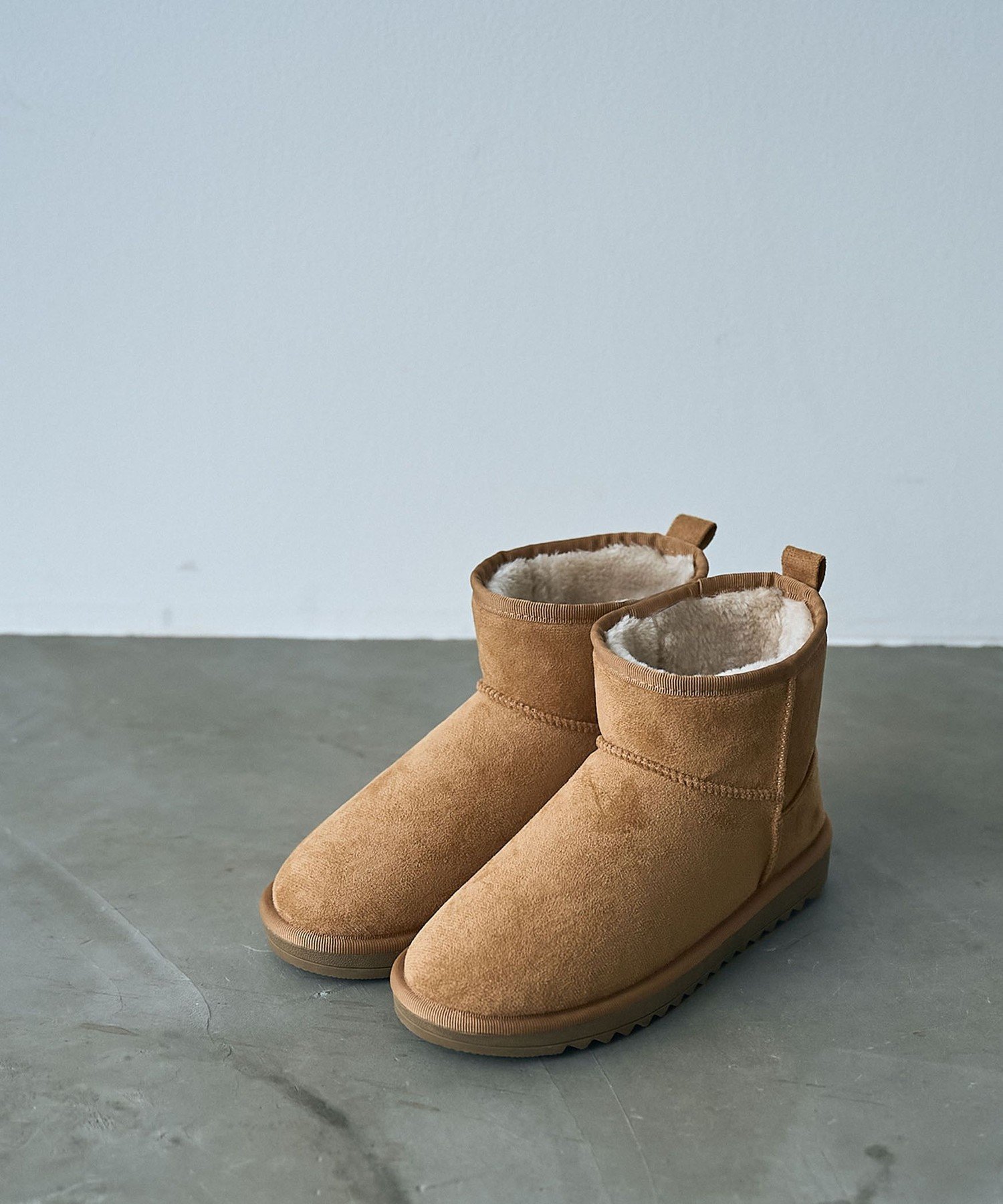 フェイクムートンショートブーツ Parknik＞フェイクムートンショートブーツ