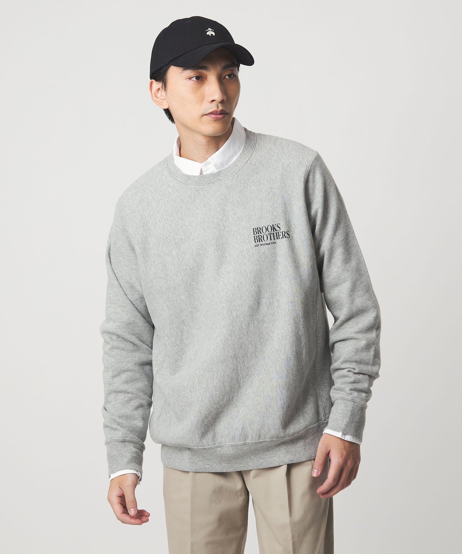 Brook 黒スウェット AW25 / BROOK NIKKO Item: BROOK oversized sweat shirt Size: M, L