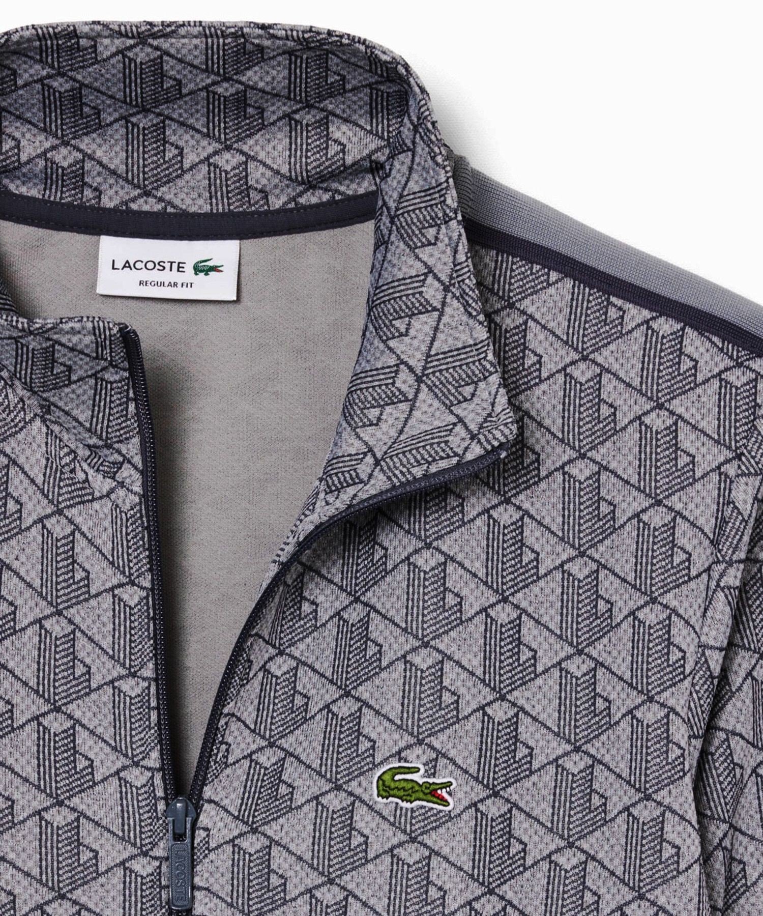 LACOSTE｜モノグラムジャカードトラックジャケット 【セットアップ対応