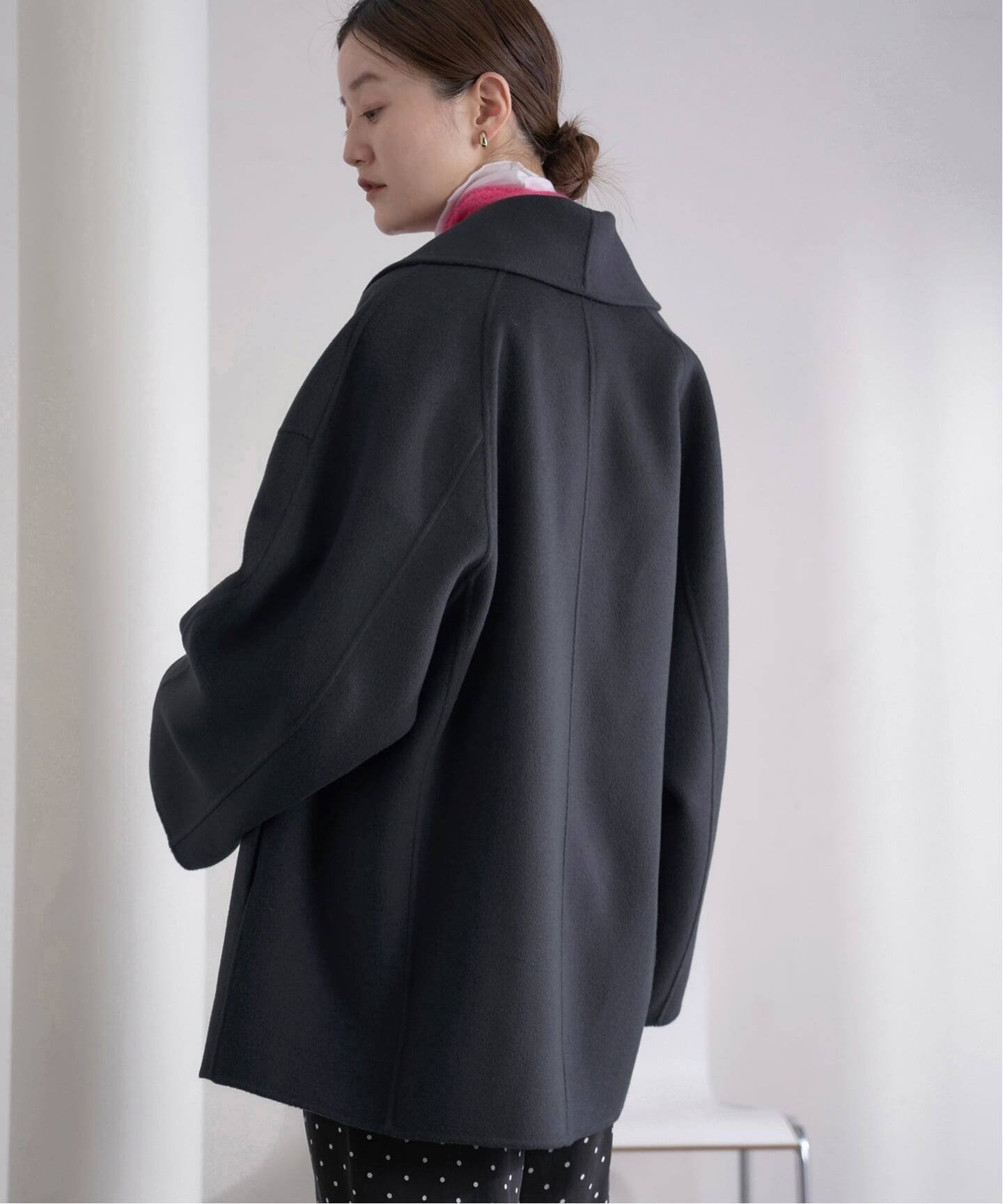 IENA｜《追加》Super160 ショールカラーハーフコート | Rakuten