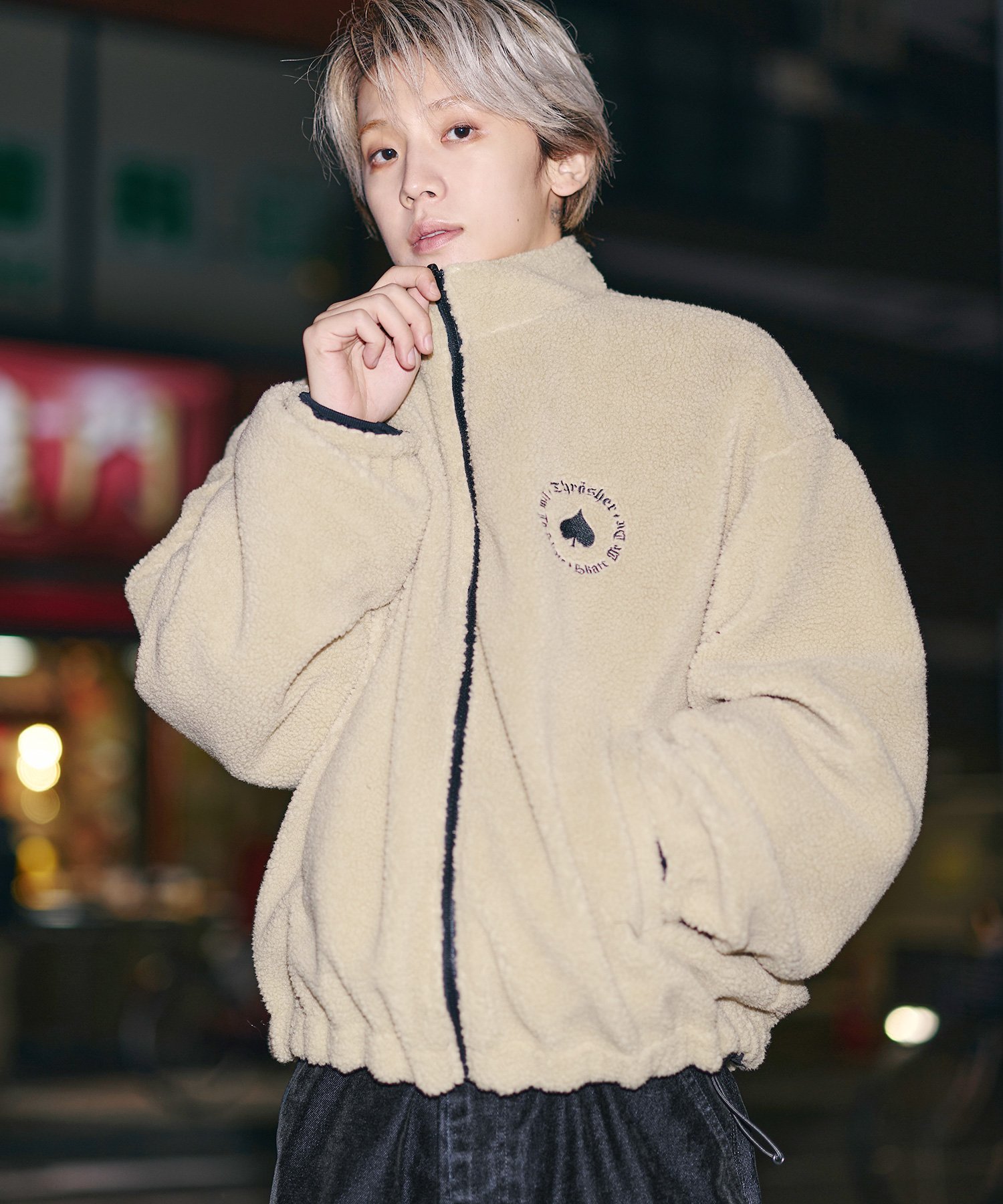 THE CASUAL｜THRASHER×MSG 別注 ボアナイロン2wayリバーシブルブルゾン