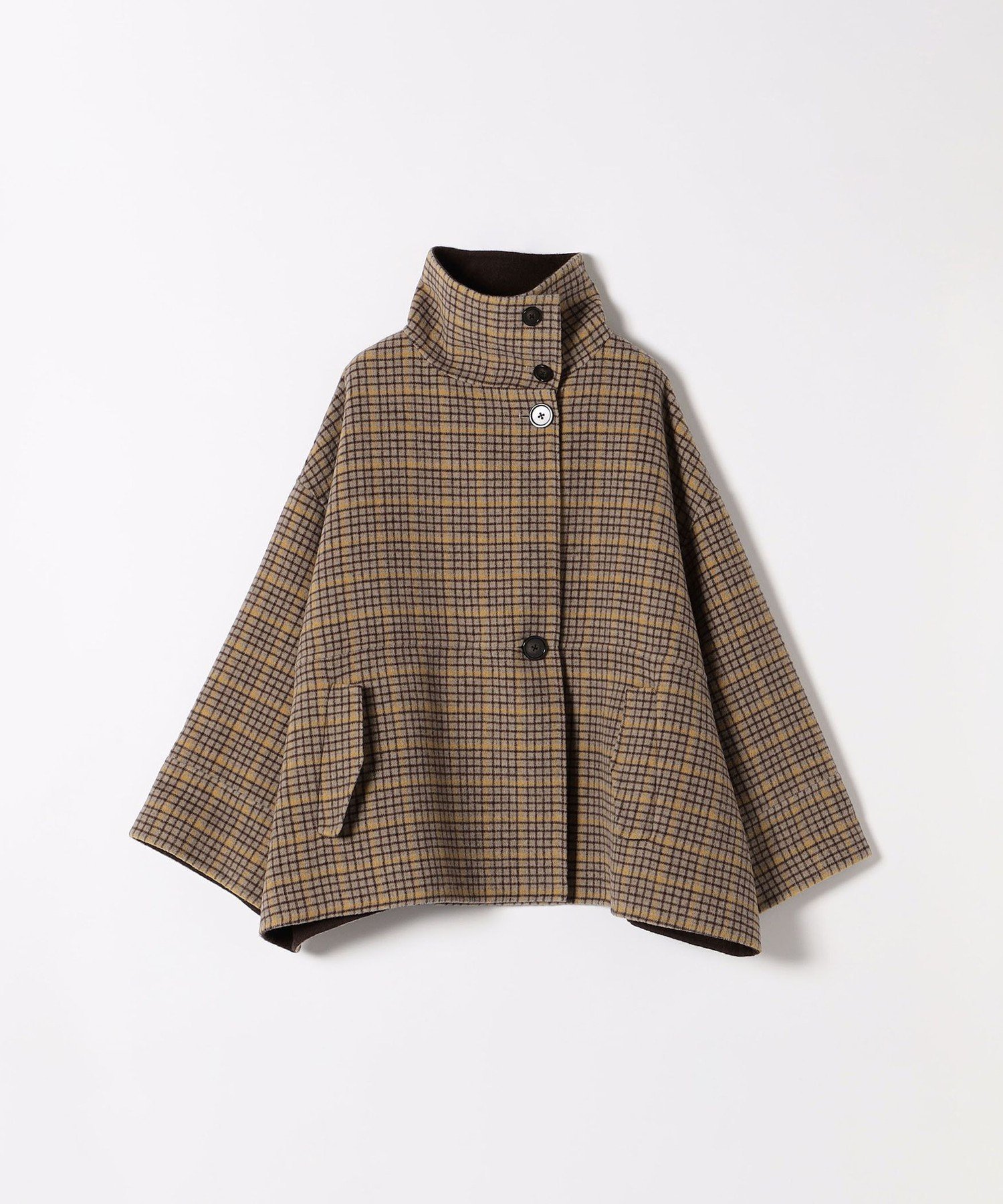 SHIPS｜【WEB限定】SHIPS any: リバー スタンドカラー ポンチョ