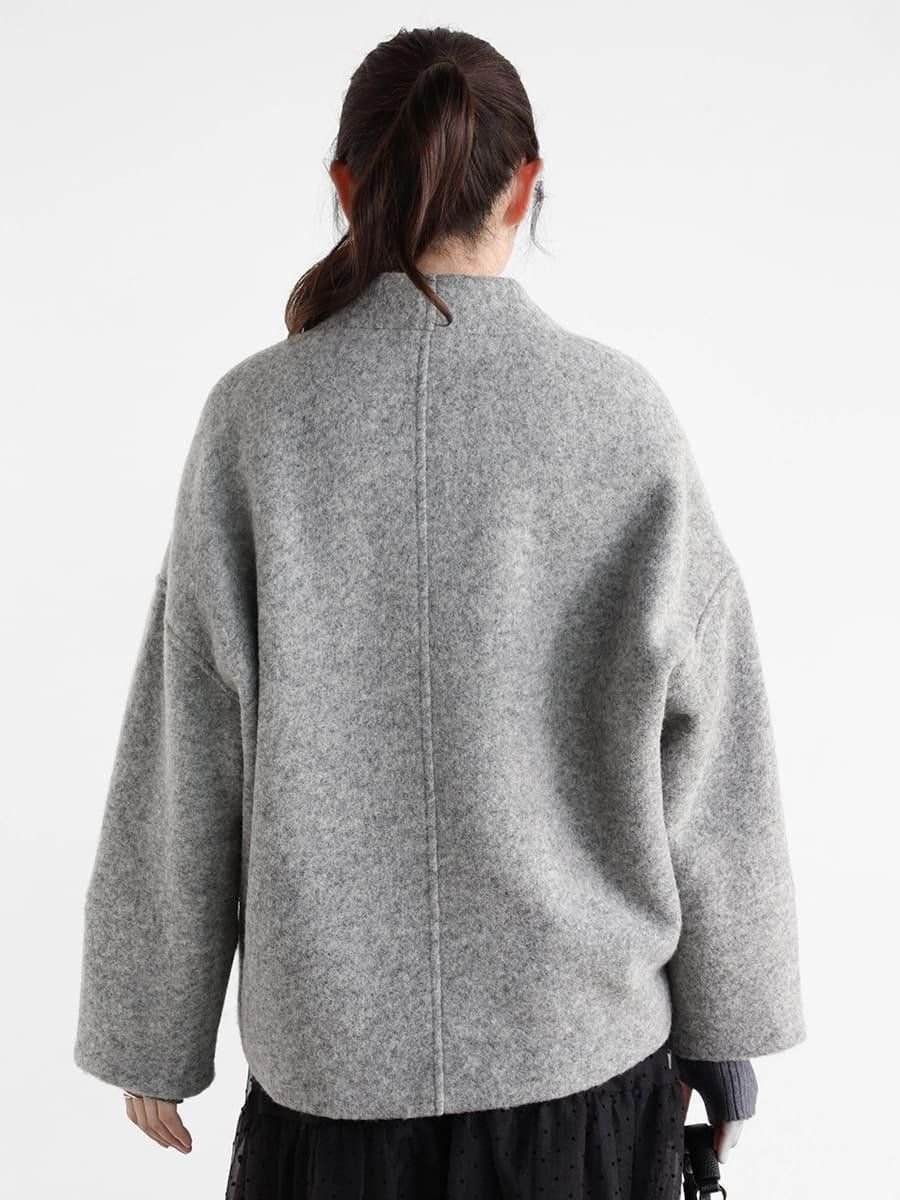 Vin｜Vネックウールブレンドショートコート | Rakuten Fashion(楽天